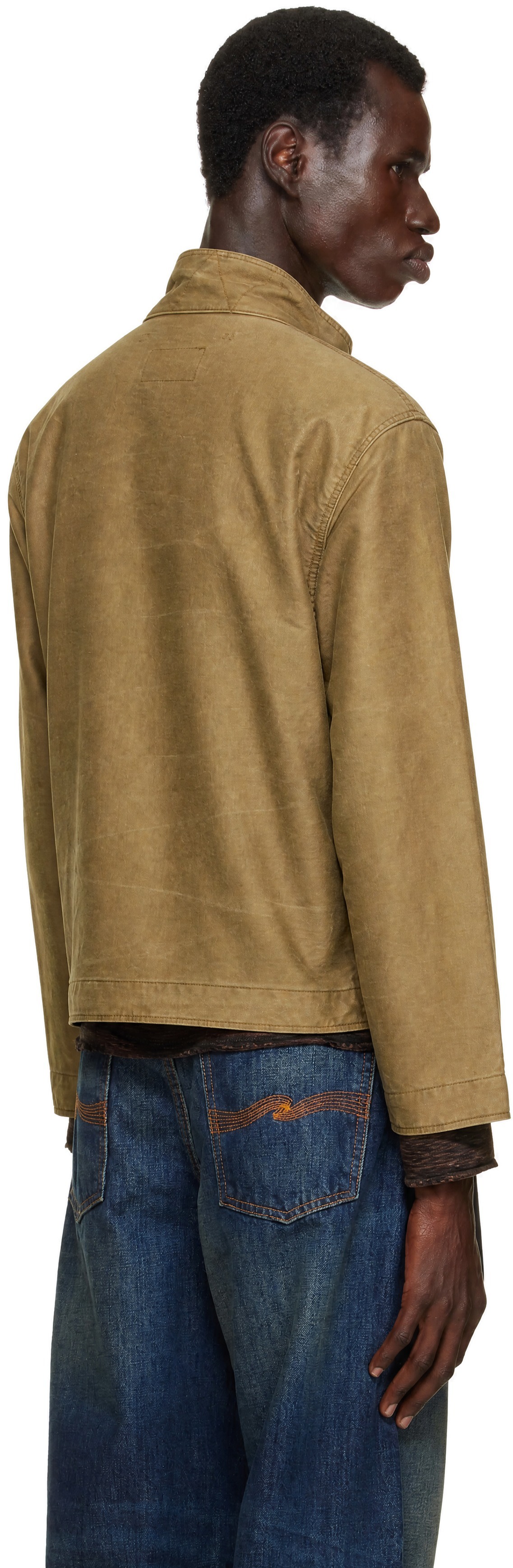RRL - Khaki Stand Collar Jacket