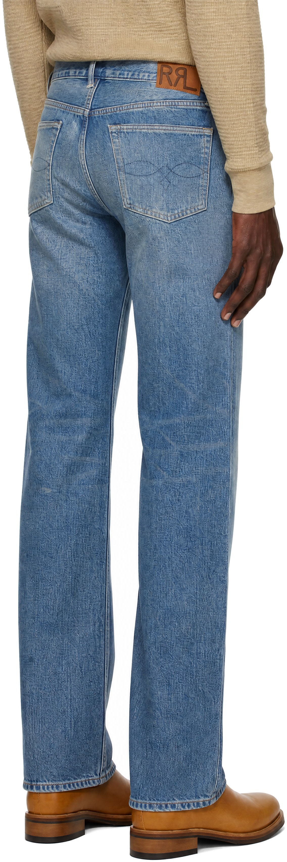 RRL - Blue Straight-Leg Jeans