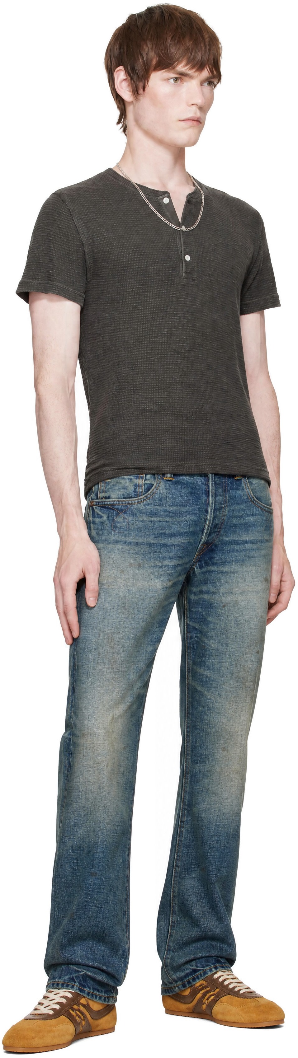 RRL - Blue Slim Boot Selvedge Jeans