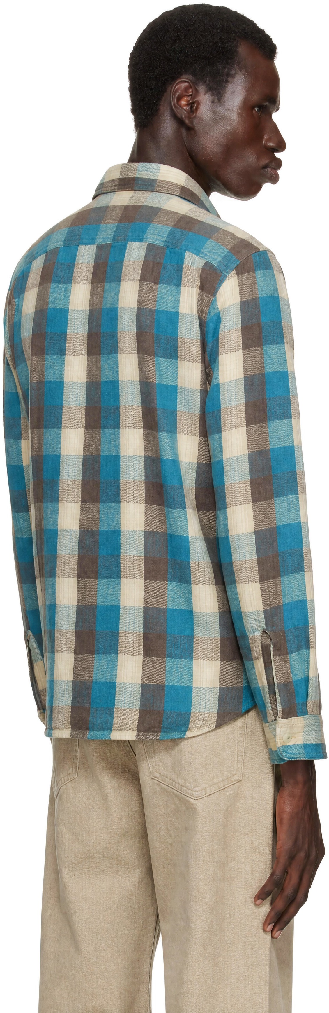 RRL - Blue & White Check Shirt