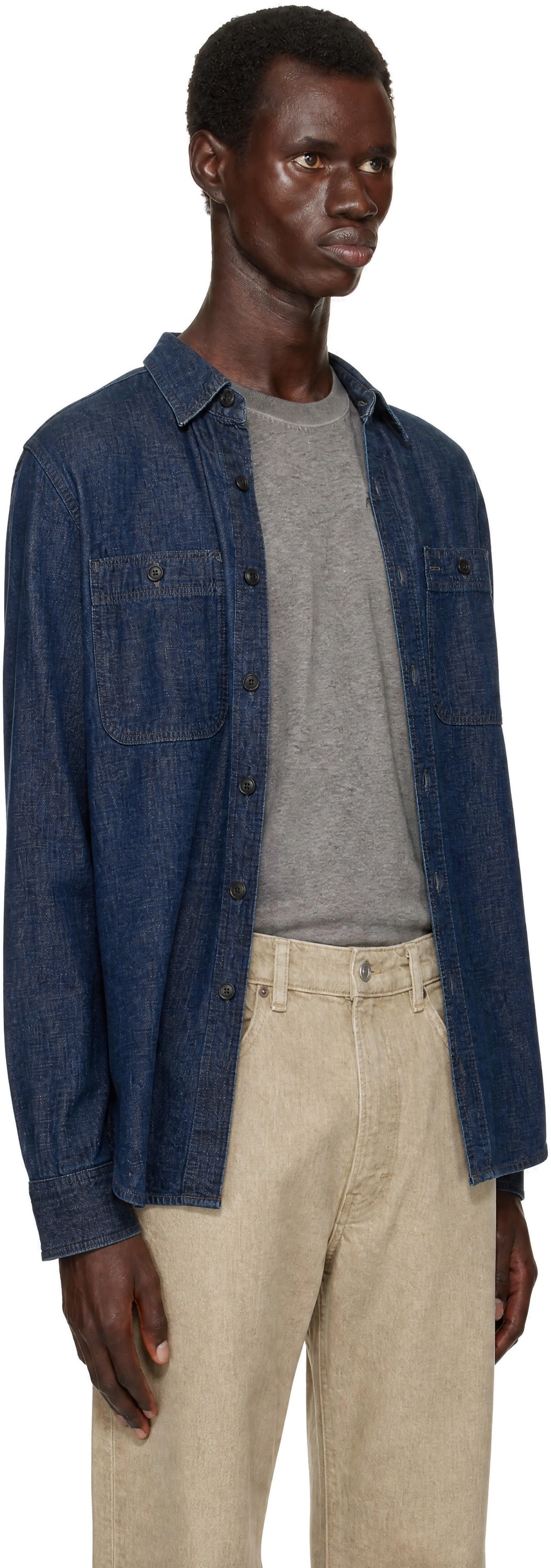 RRL - 蓝色 Work 牛仔衬衫