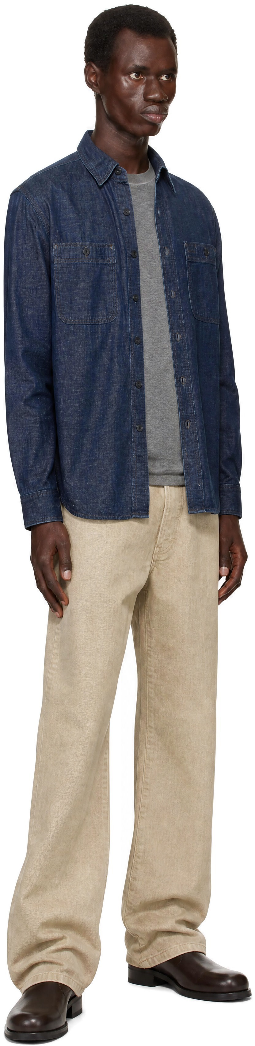 RRL - 蓝色 Work 牛仔衬衫