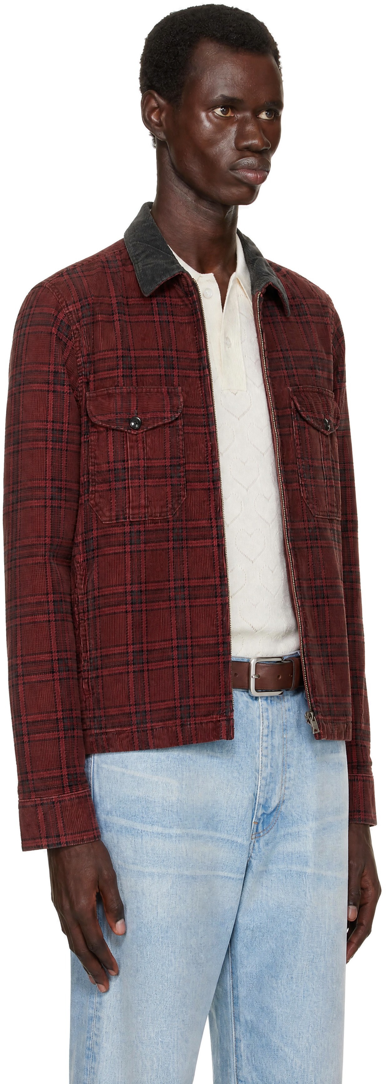 RRL - 红色 Check Corduroy 夹克