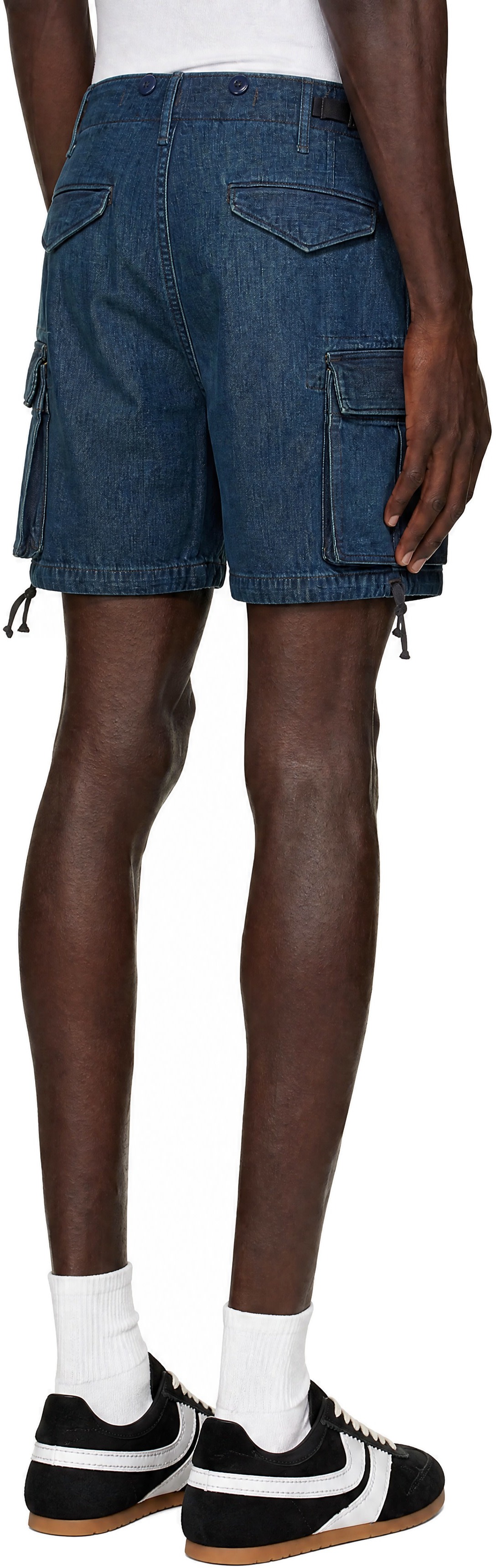 RRL - Short cargo bleu en denim
