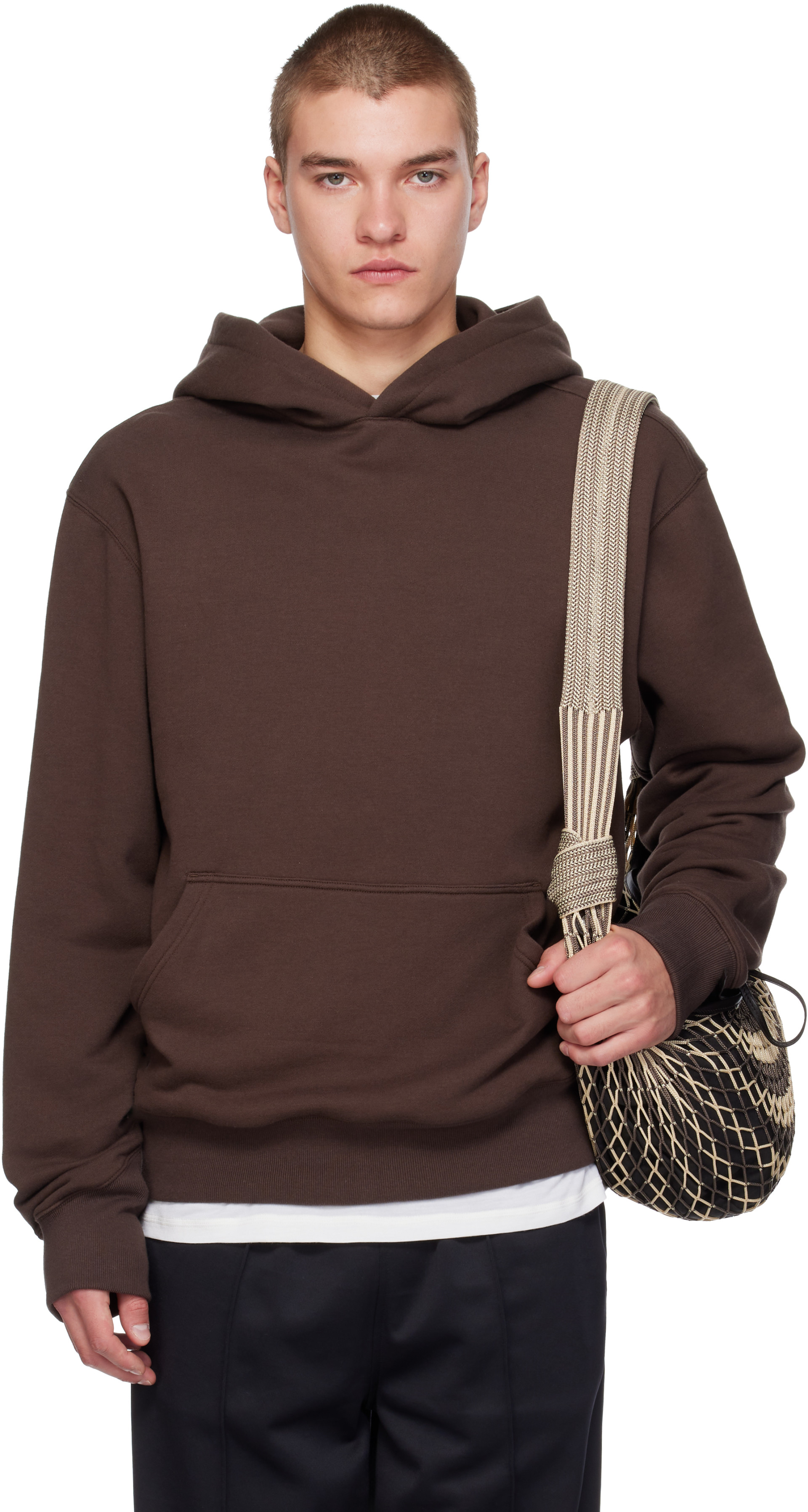 Literary Sport - Pull à capuche Conrad brun