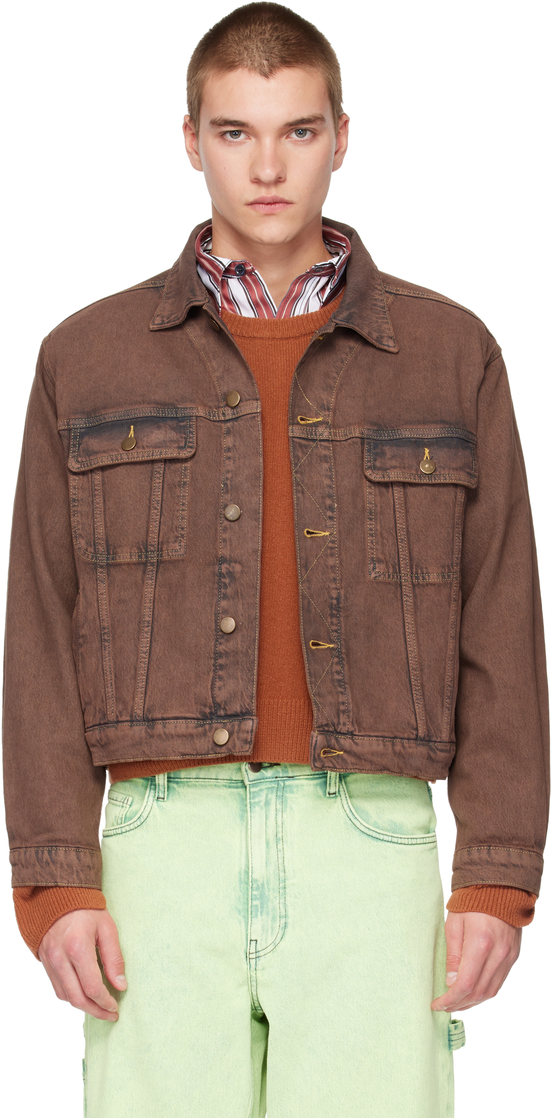 Sanderlak - Brown Jean Denim Jacket