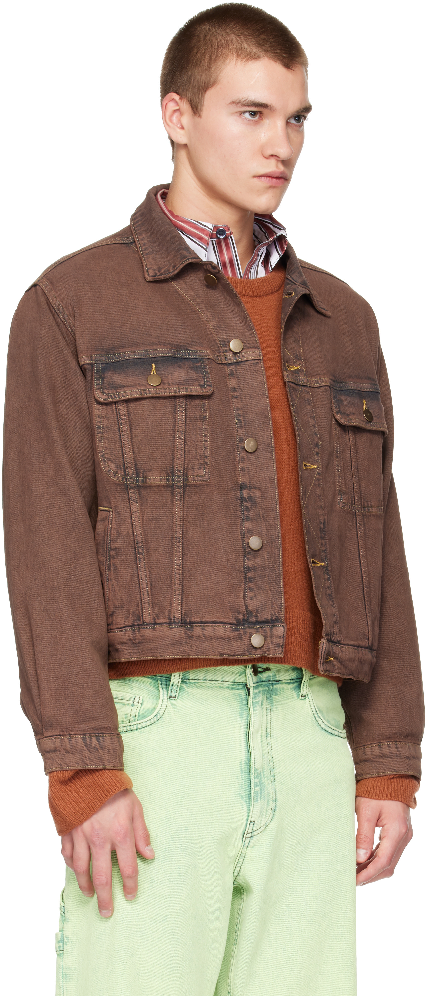 Sanderlak - Brown Jean Denim Jacket