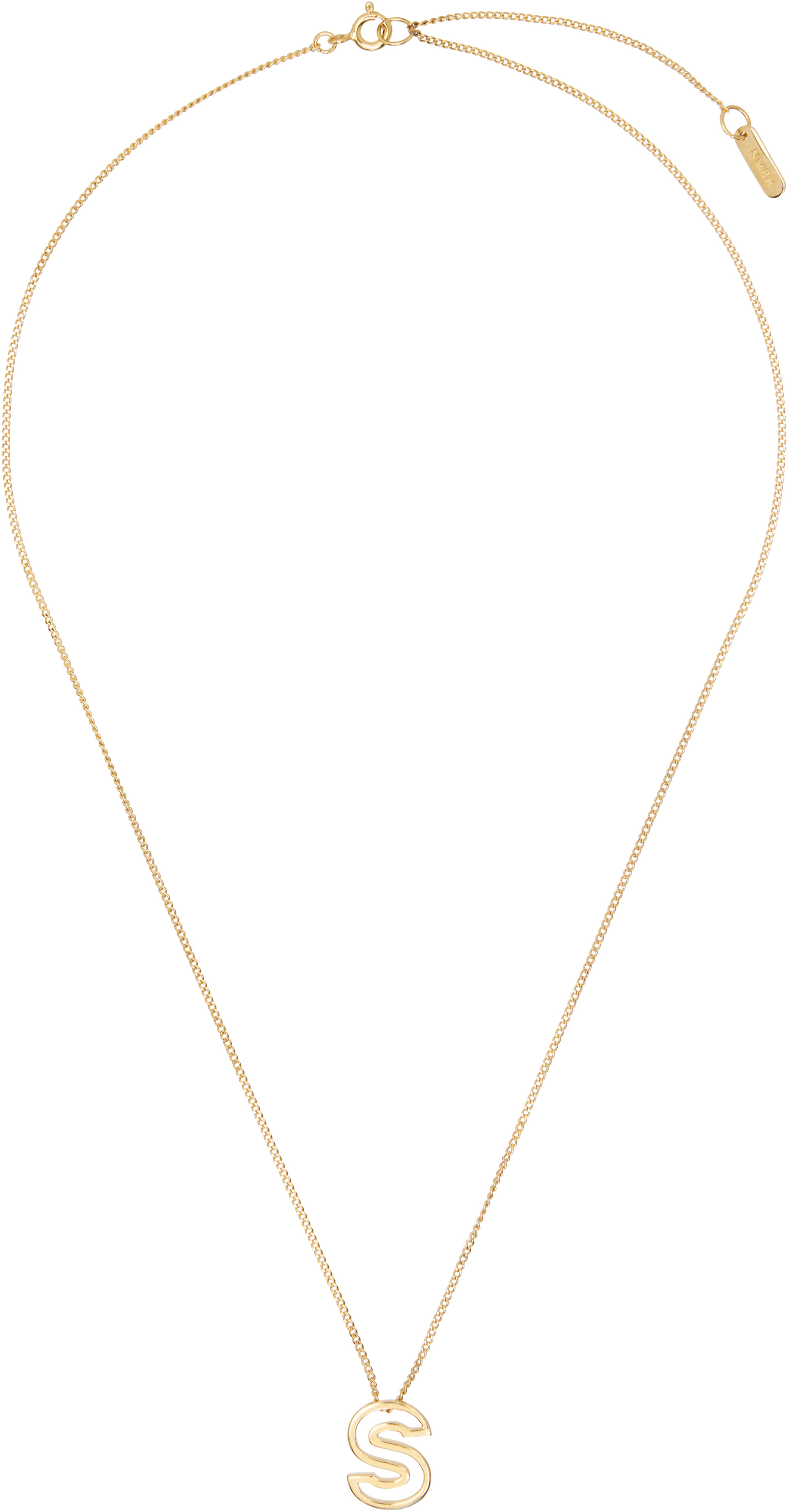 Numbering - Collier #7700 à pendentif 'S'