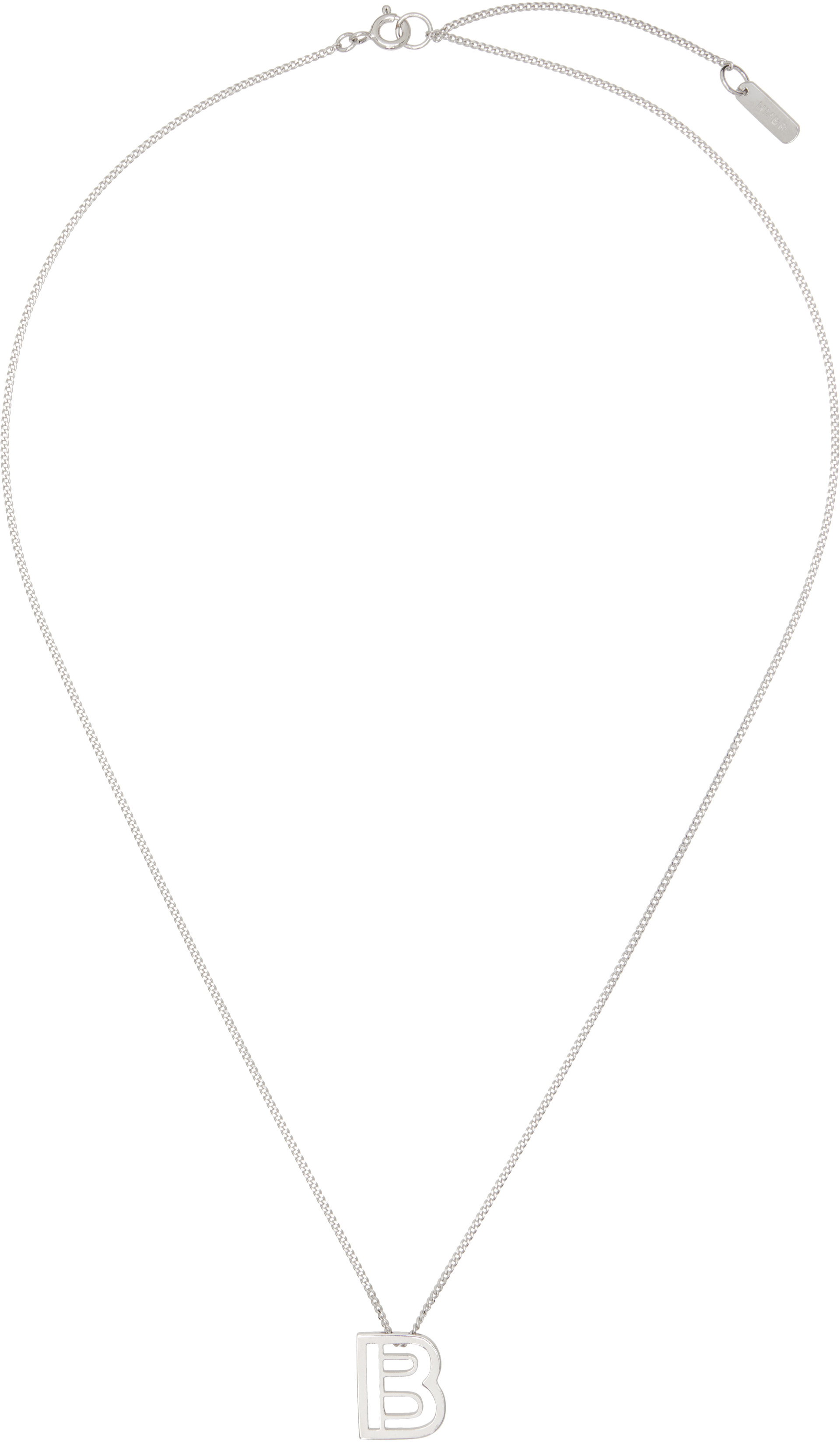 Numbering - Collier #7700 à pendentif 'B'