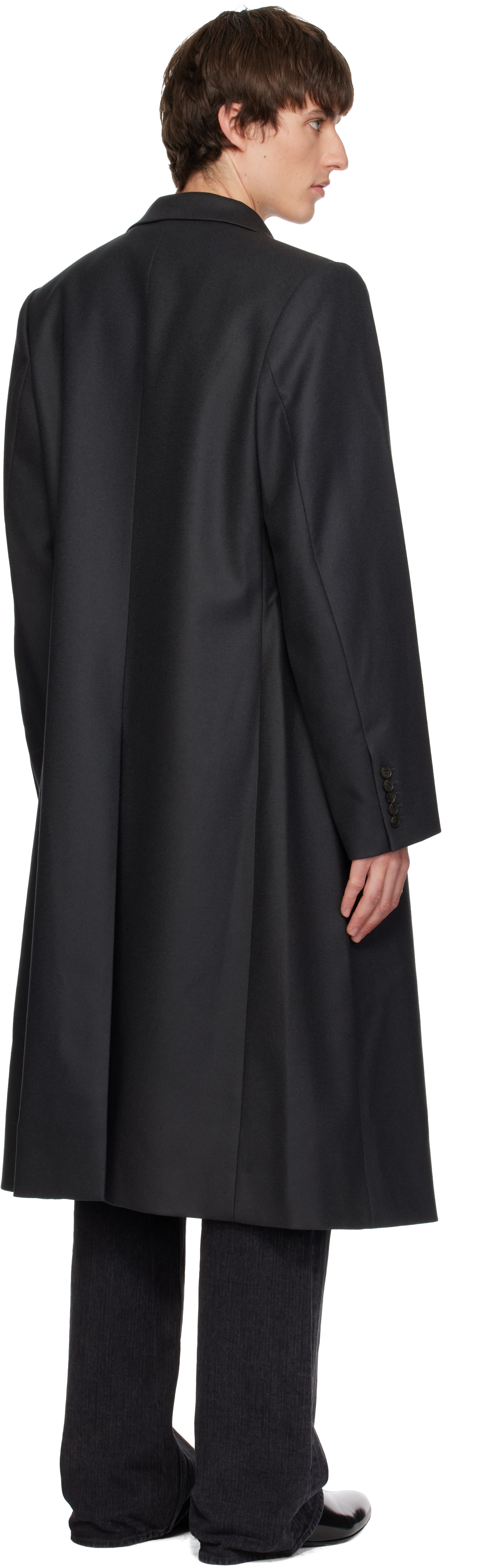 SIRE - Gray Double Breasted Tailored Coat
