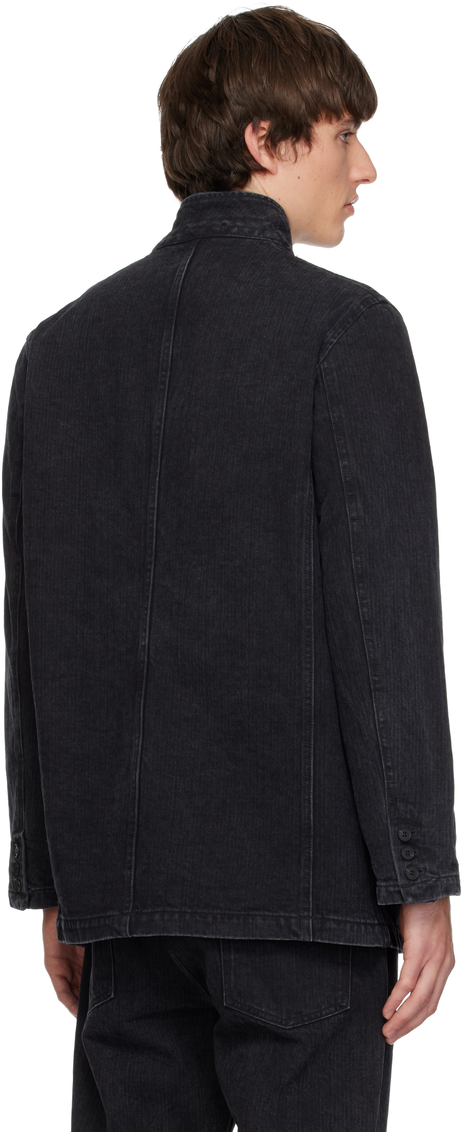 SIRE - Black Washed Denim Blazer