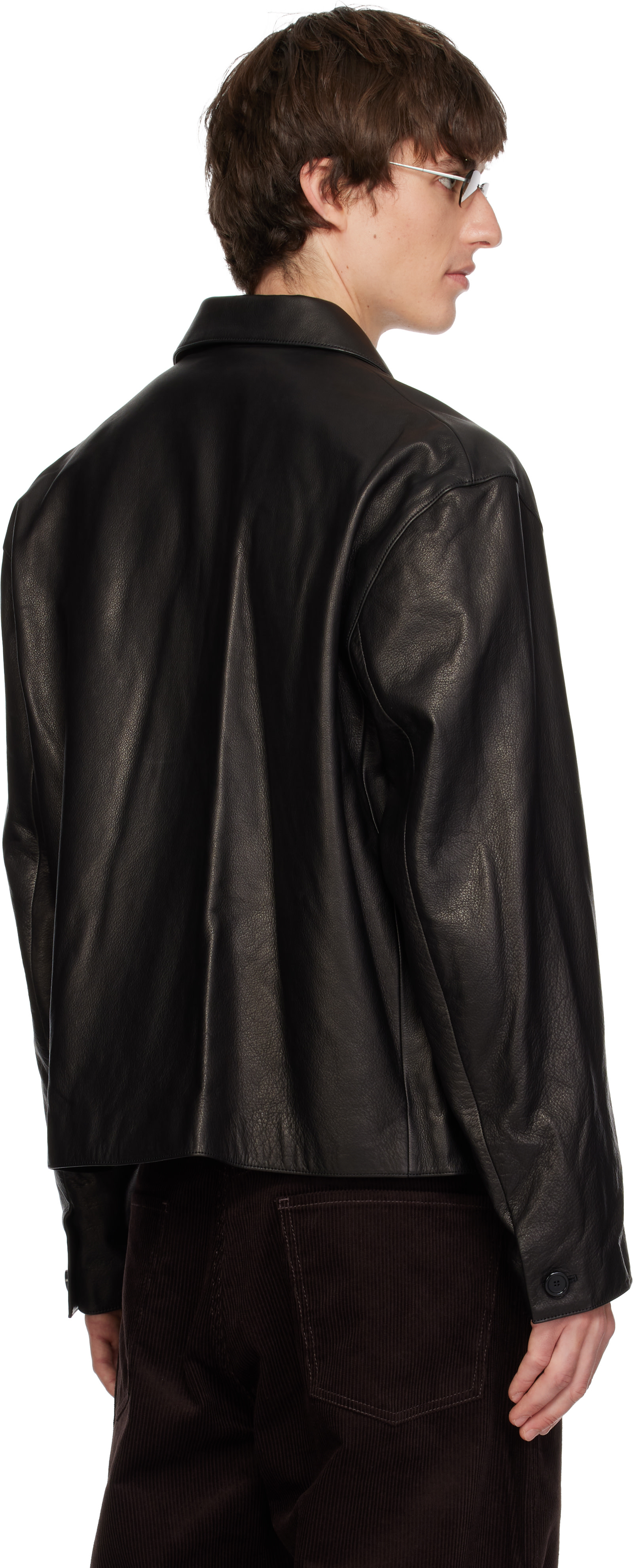 SIRE - Black Zipped Leather Jacket
