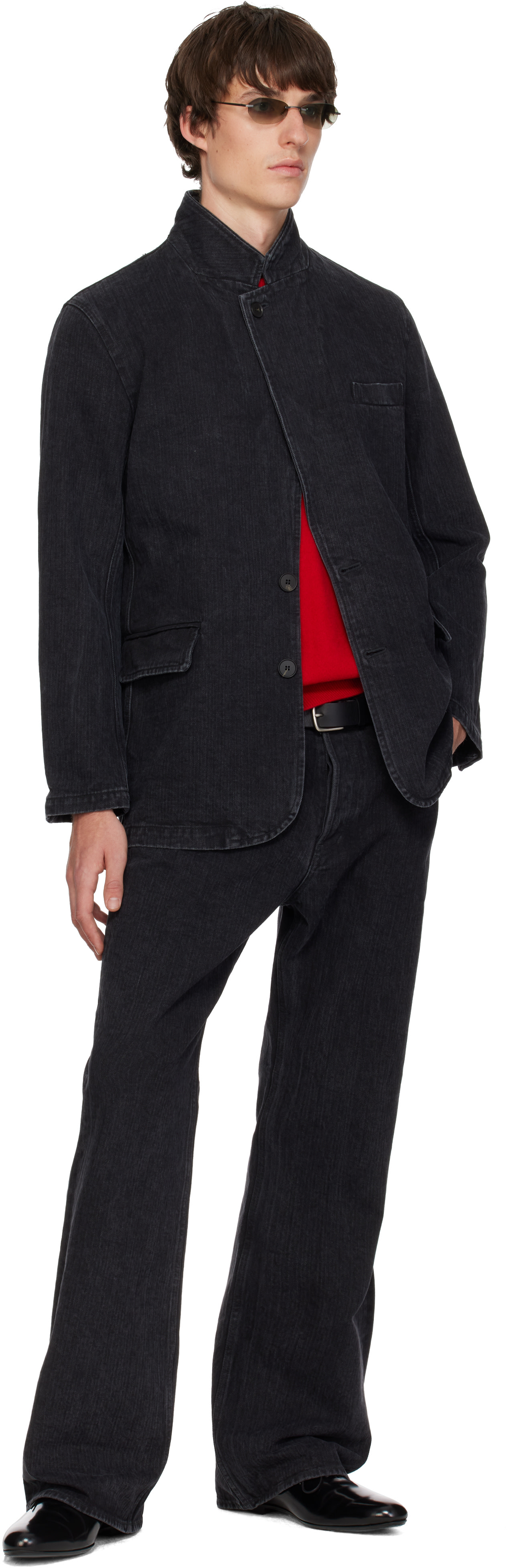 SIRE - Black Bootcut Washed Denim Jeans