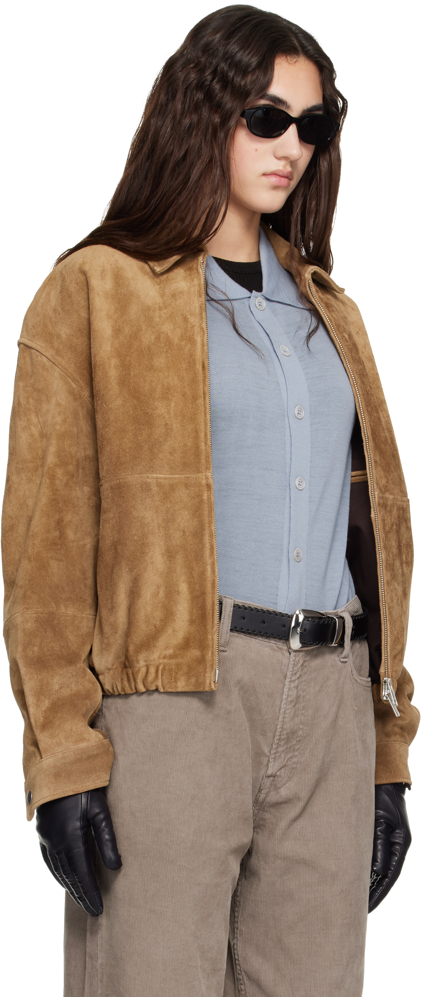 Arma - Tan Maddox Gritty Suede Jacket