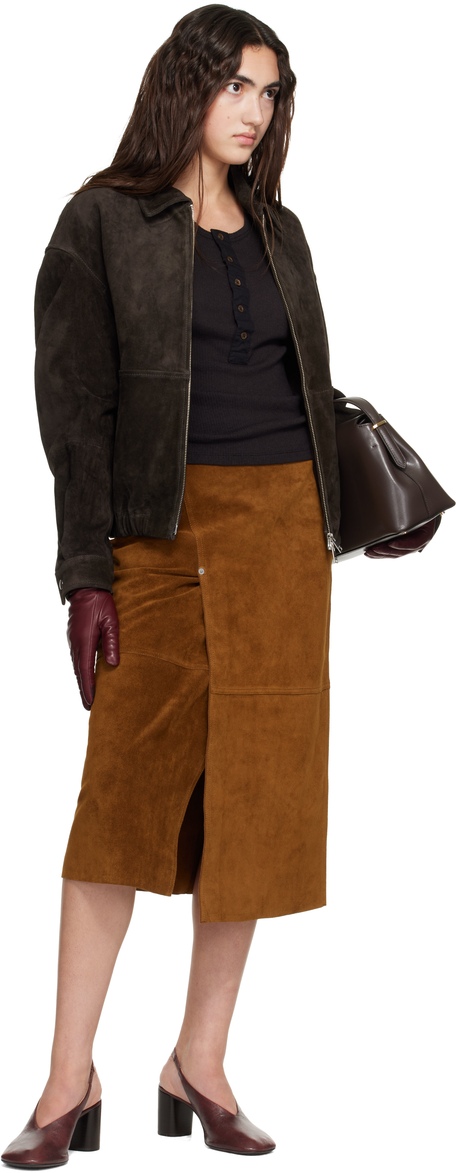 Arma - Brown Maddox Gritty Suede Jacket