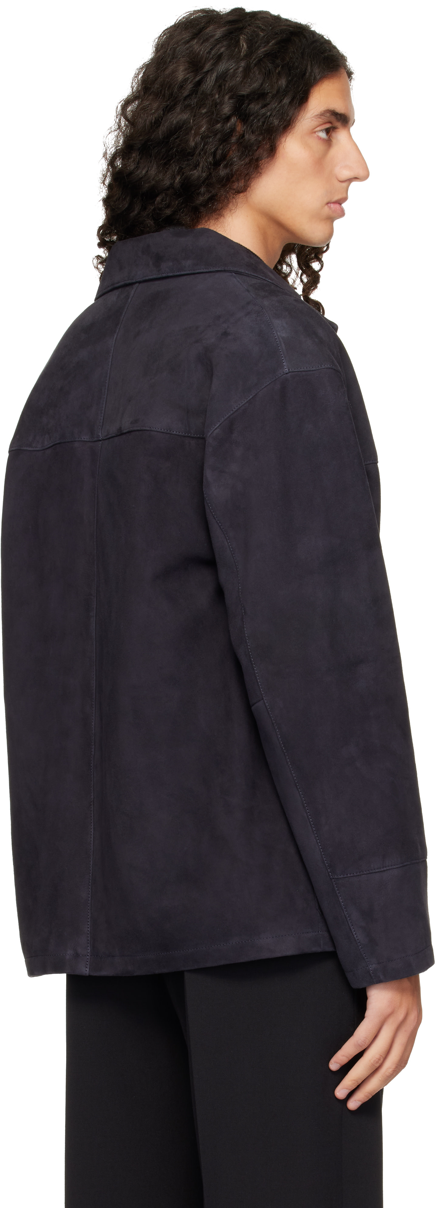 Arma - Navy Jack Suede Jacket