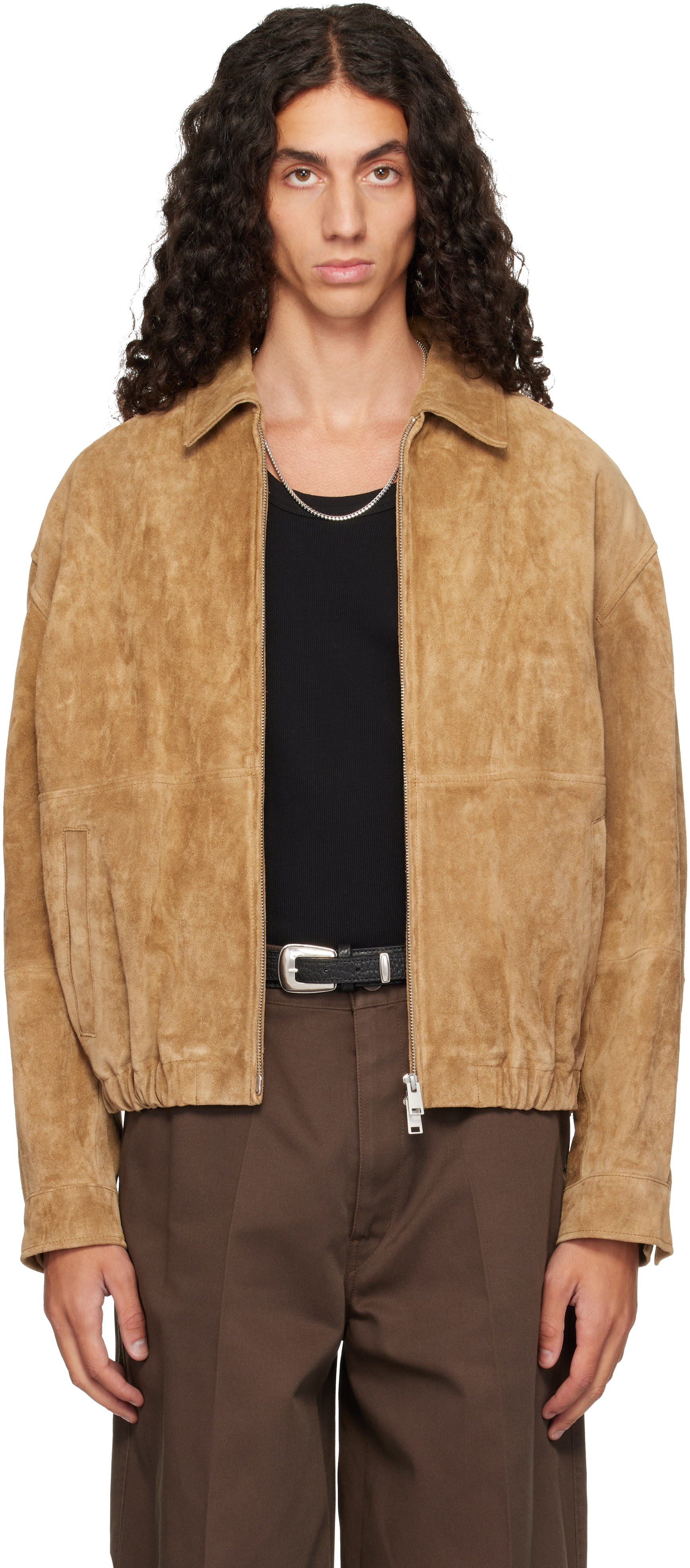 Arma - Beige Maddox Gritty Suede Jacket