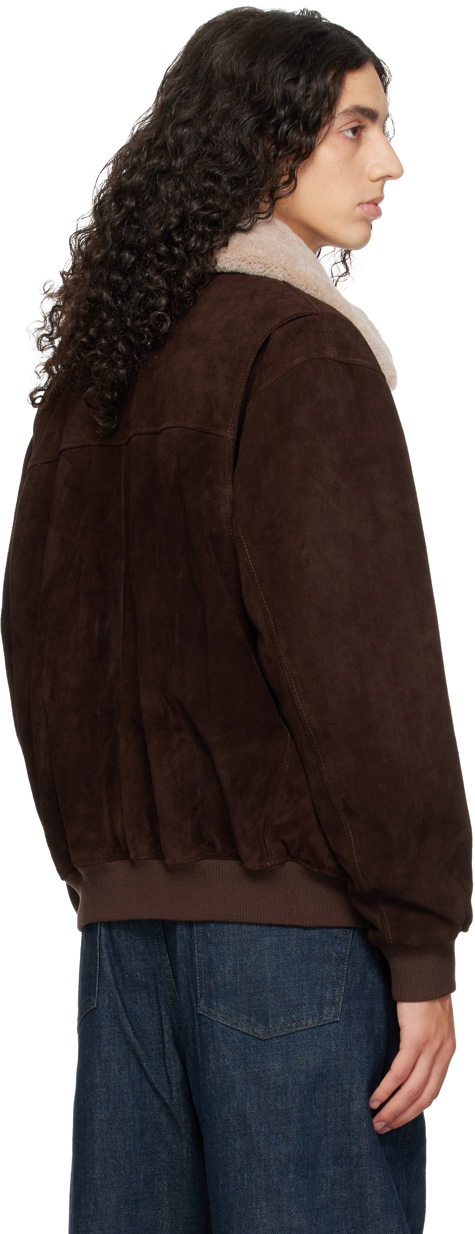 Arma - Blouson Bari Gritty brun en suède