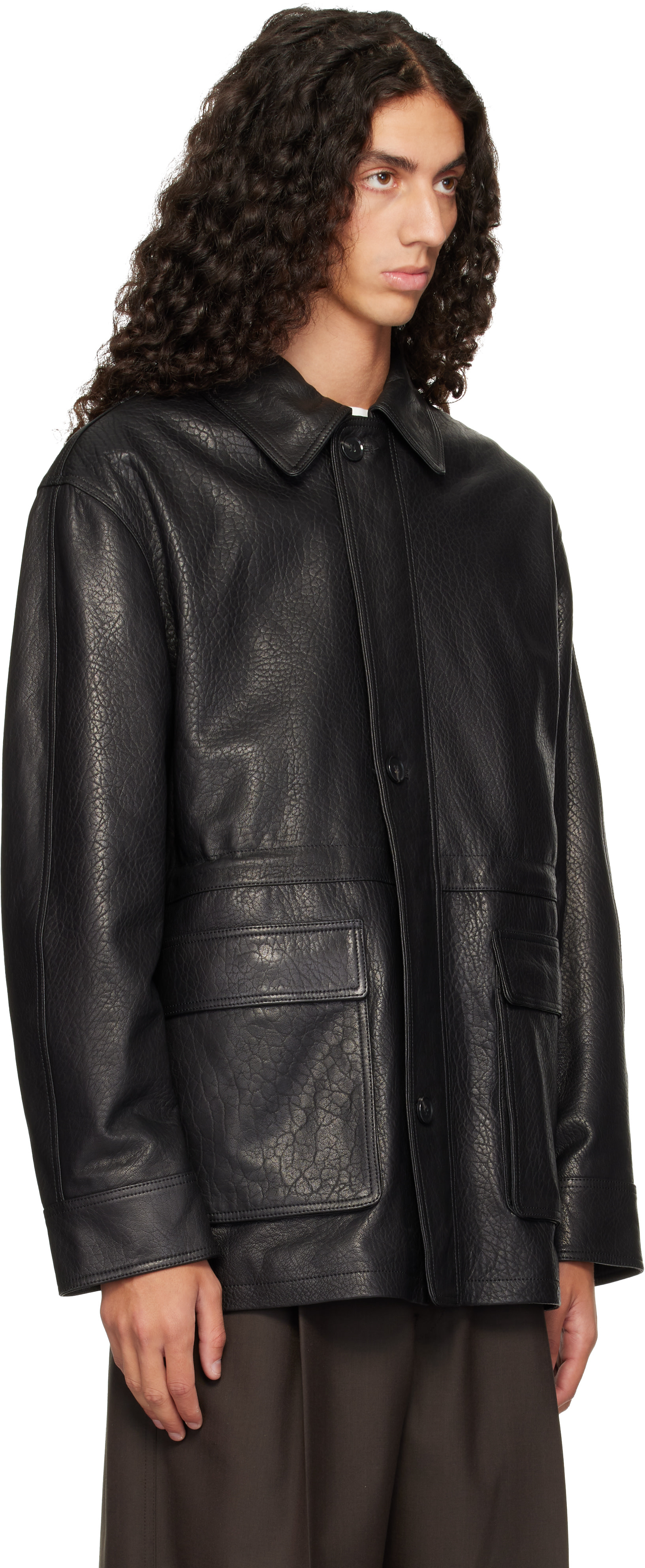 Arma - Blouson Mavis noir en cuir
