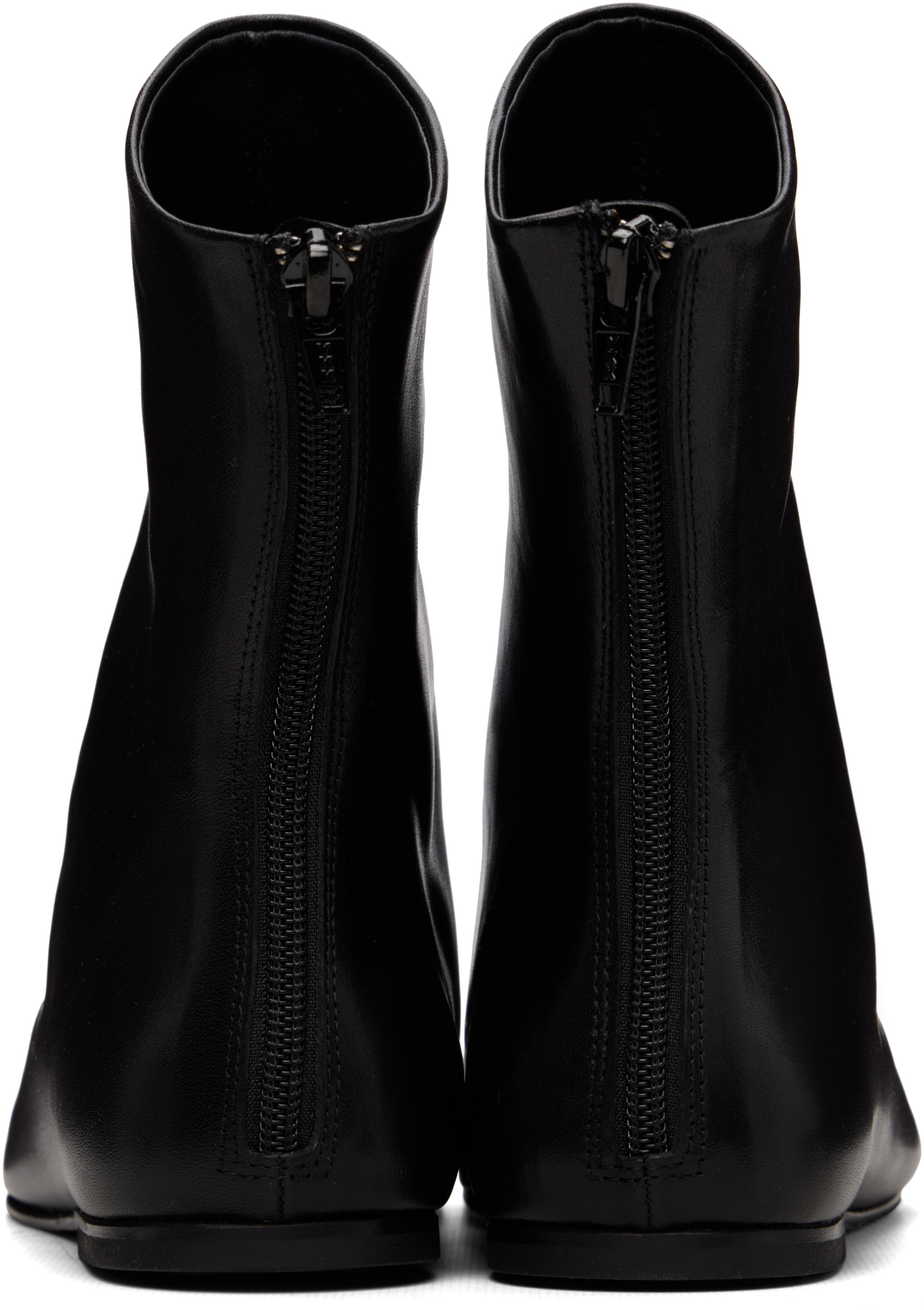 JUDE - Black Floor Ankle Boots