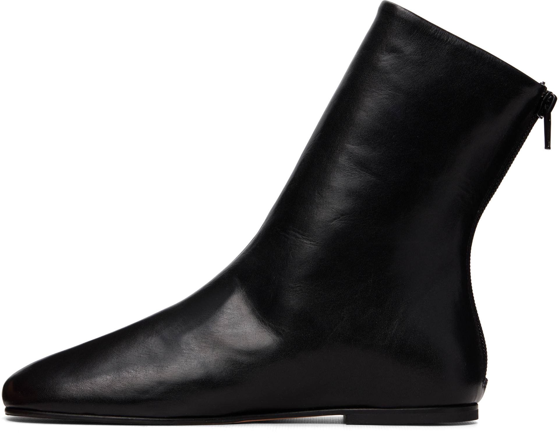 JUDE - Black Floor Ankle Boots