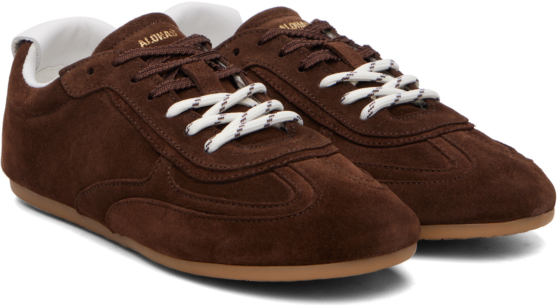 Alohas - Baskets Tb.24 brunes en suède