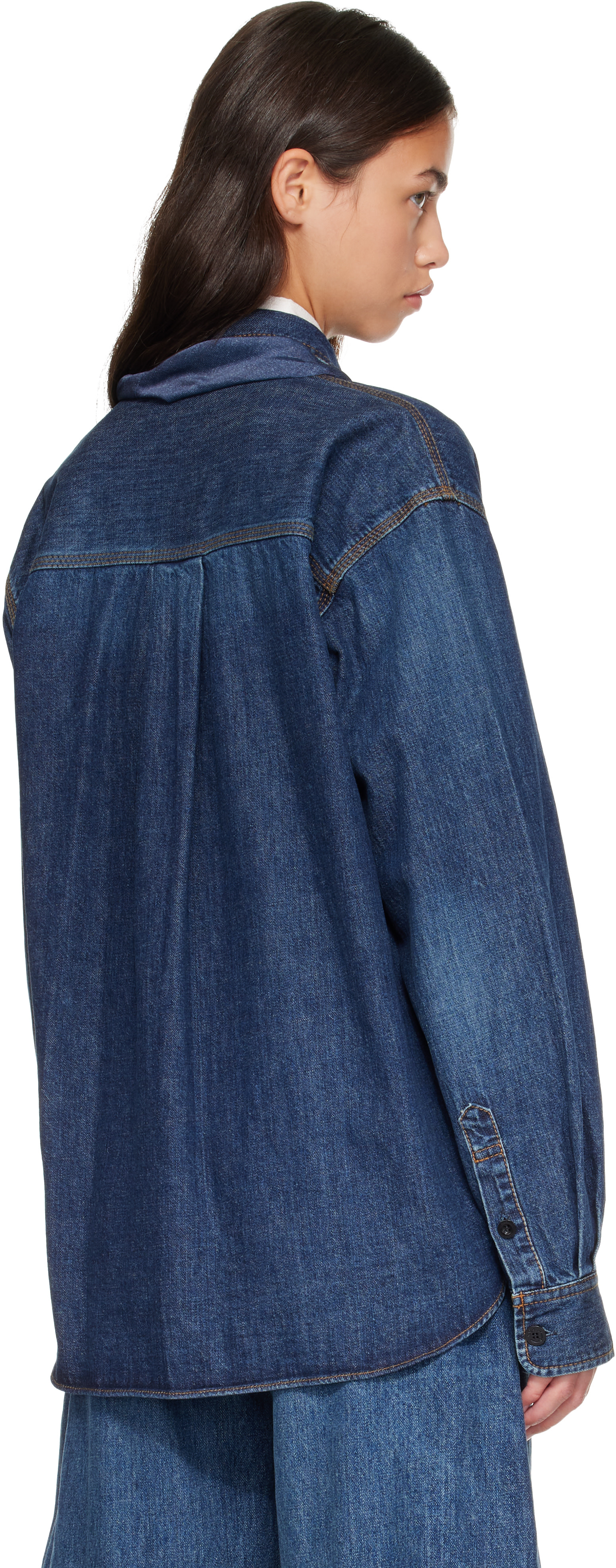 sacai - Chemise bleue en denim
