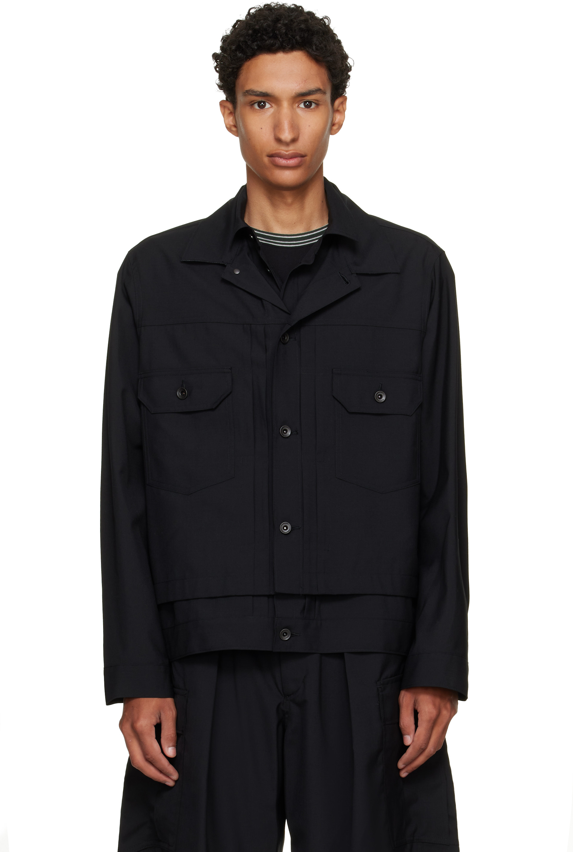 sacai - Black Suiting Jacket