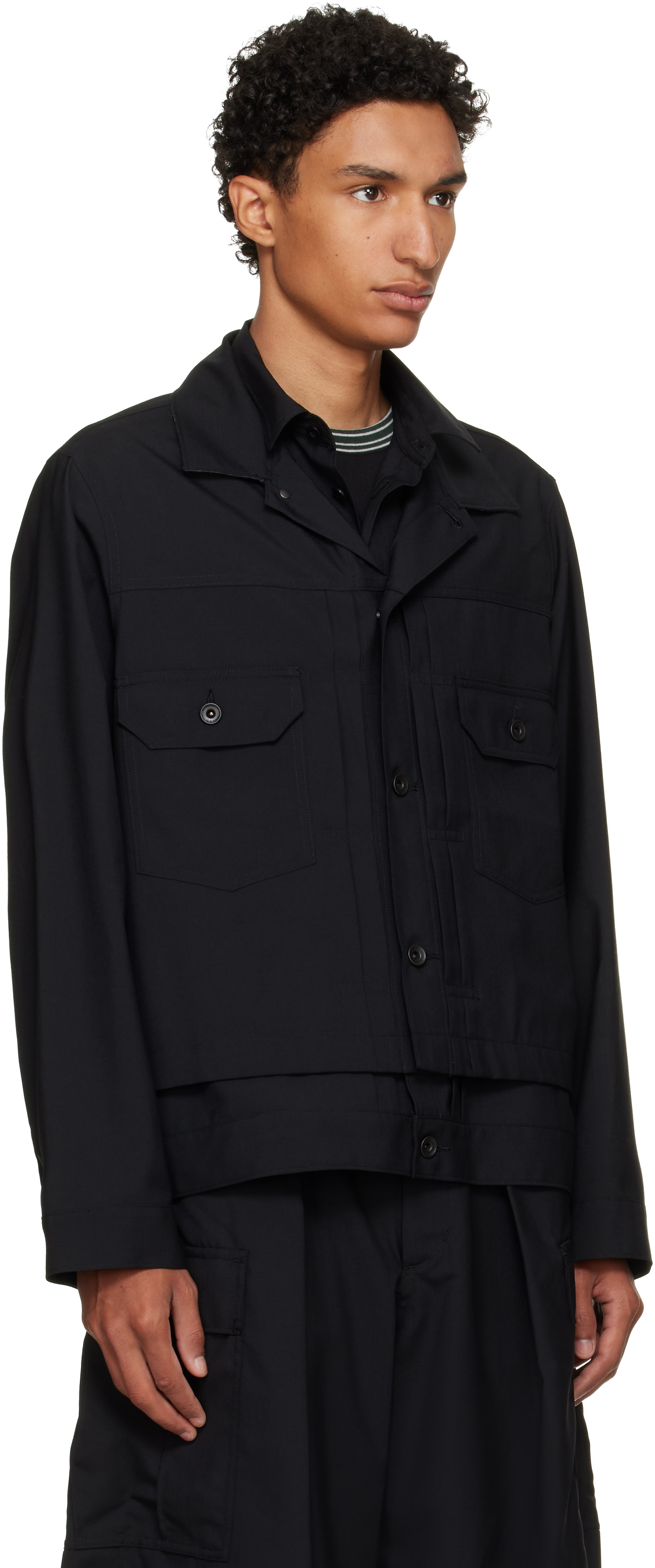 sacai - Black Suiting Jacket