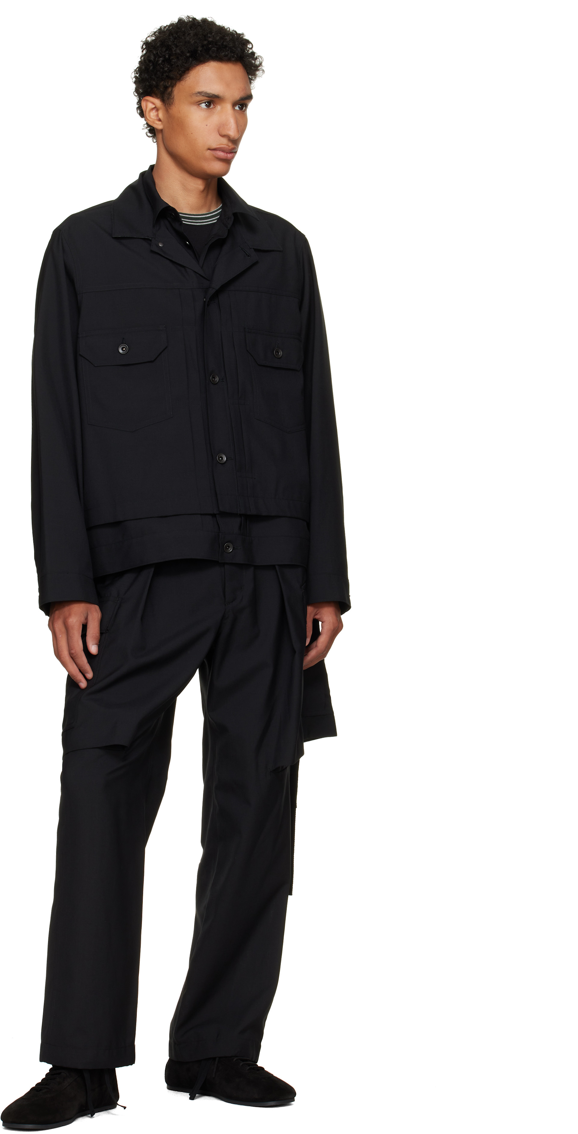 sacai - Black Suiting Jacket
