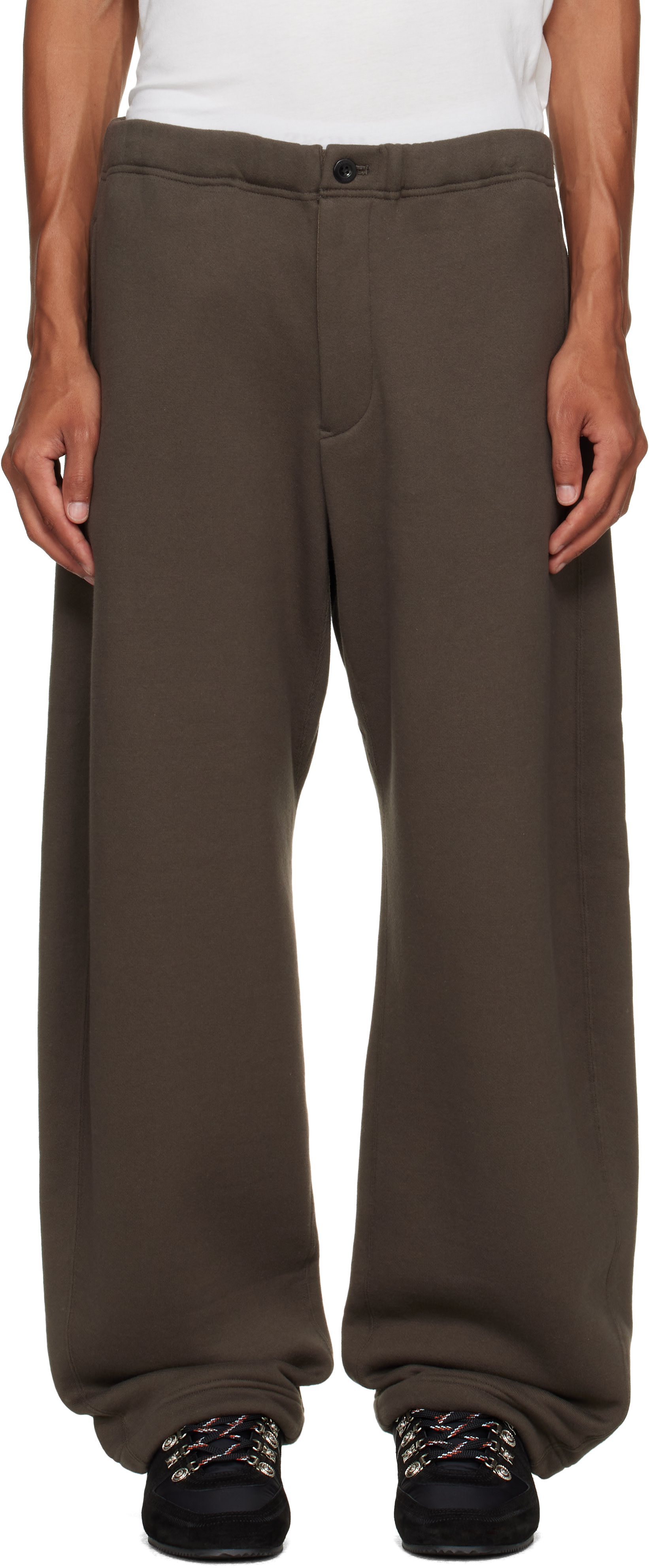 パンツ Sacai Technical Jersey Pants 23aw sacai: Khaki Cotton Jersey Sweatpants | SSENSE