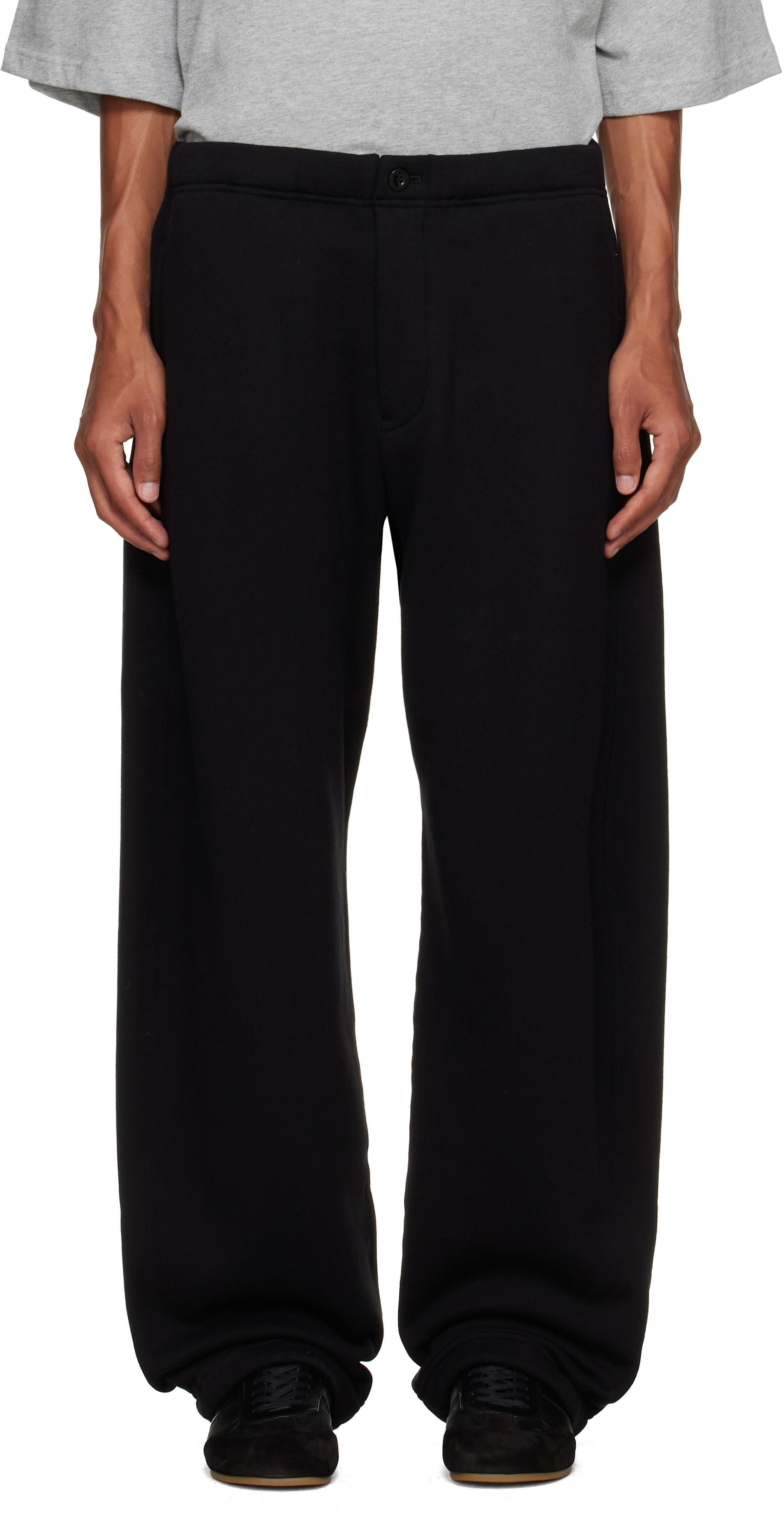 sacai: Black Cotton Jersey Sweatpants | SSENSE