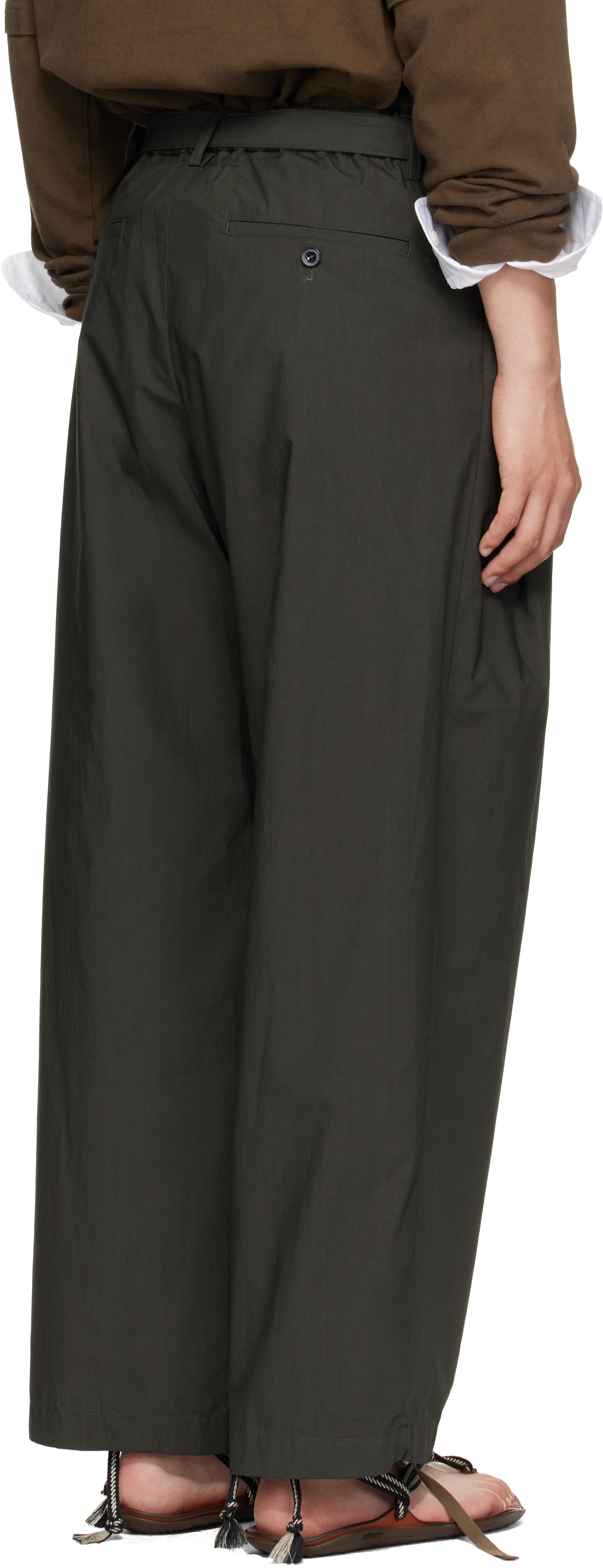 sacai - Pantalon Typewriter kaki