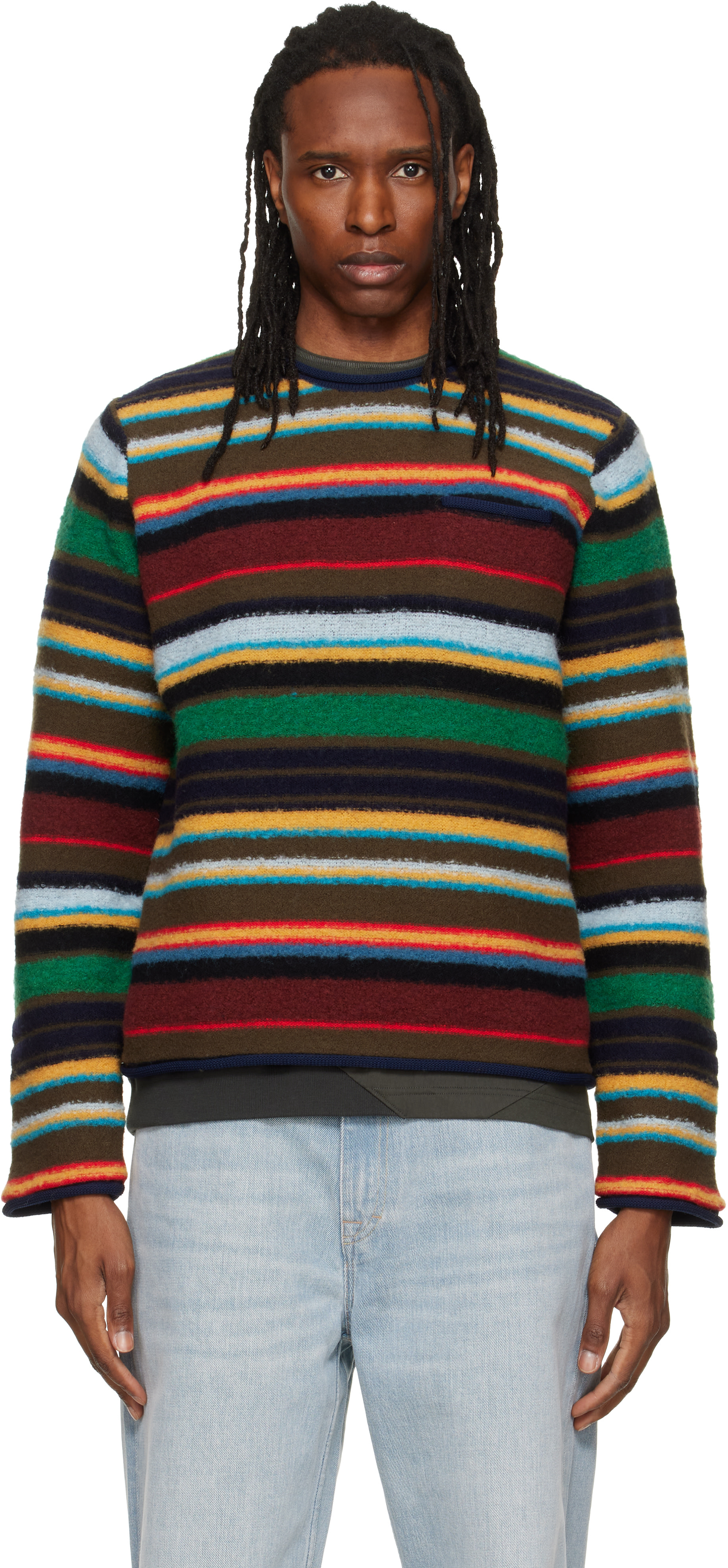 sacai - マルチカラー Mix Knit セーター