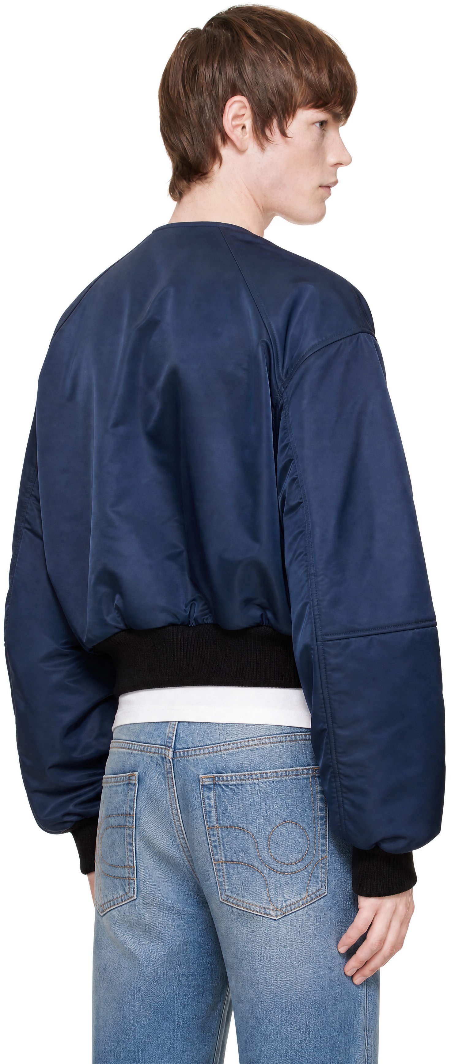 HYACYN - Navy Laminim Jacket