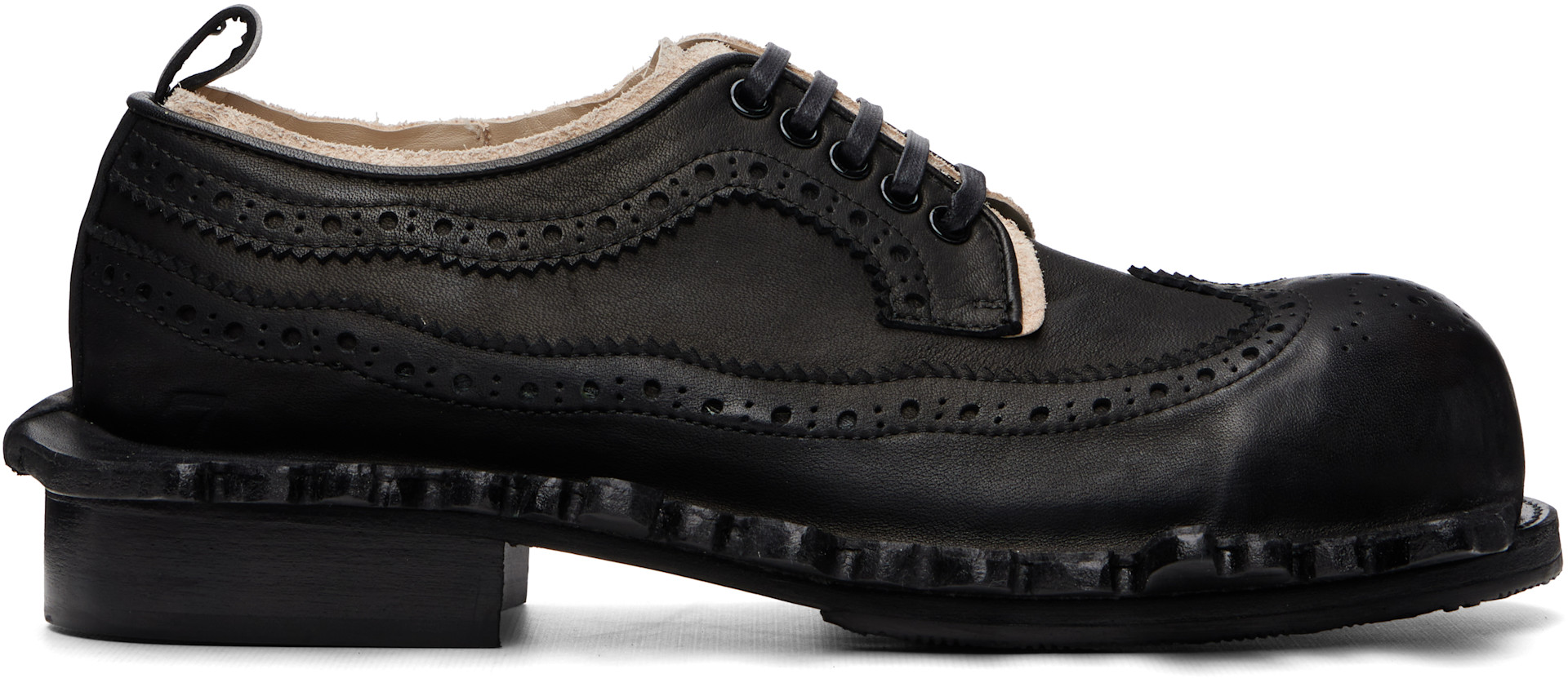 靴 KIDS LOVE GAITE Kids Love Gaite: Black Trojan Derbys | SSENSE