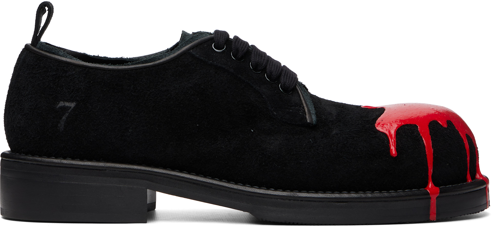 Kids Love Gaite: Black & Red Walt Derbys | SSENSE
