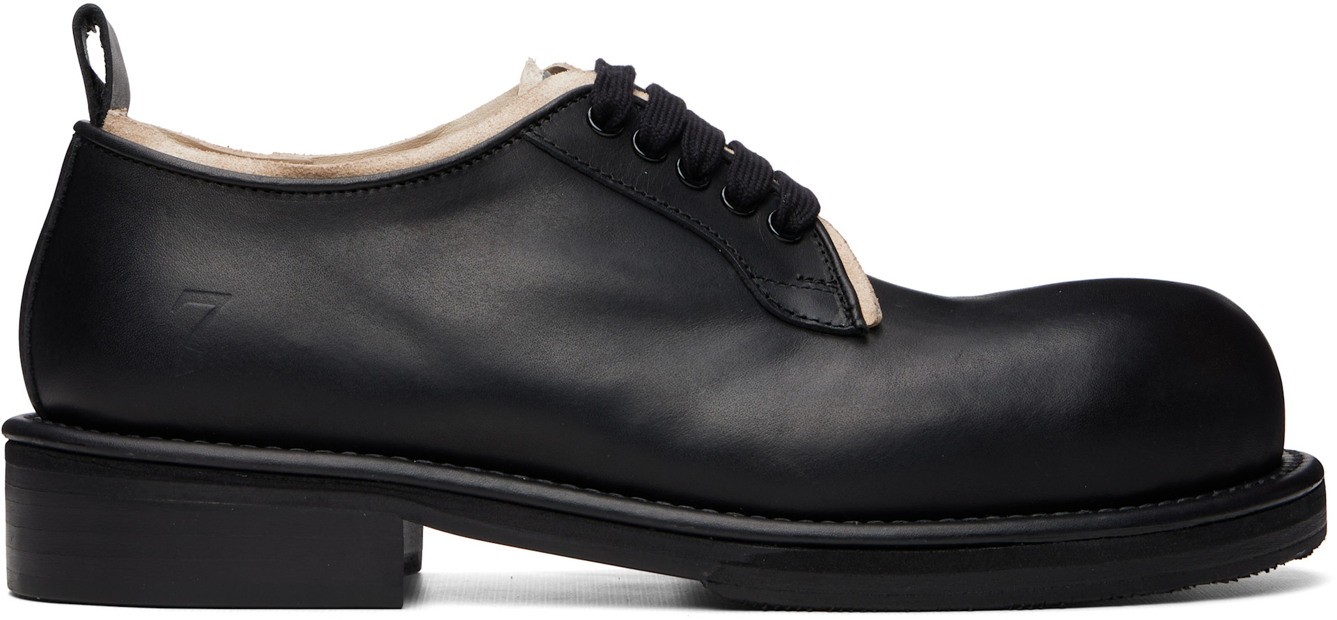 【美品】KIDS LOVE GAITE ミリタリーダービー ブラック 25.5 Kids Love Gaite: ブラック Walt ダービー | SSENSE 日本