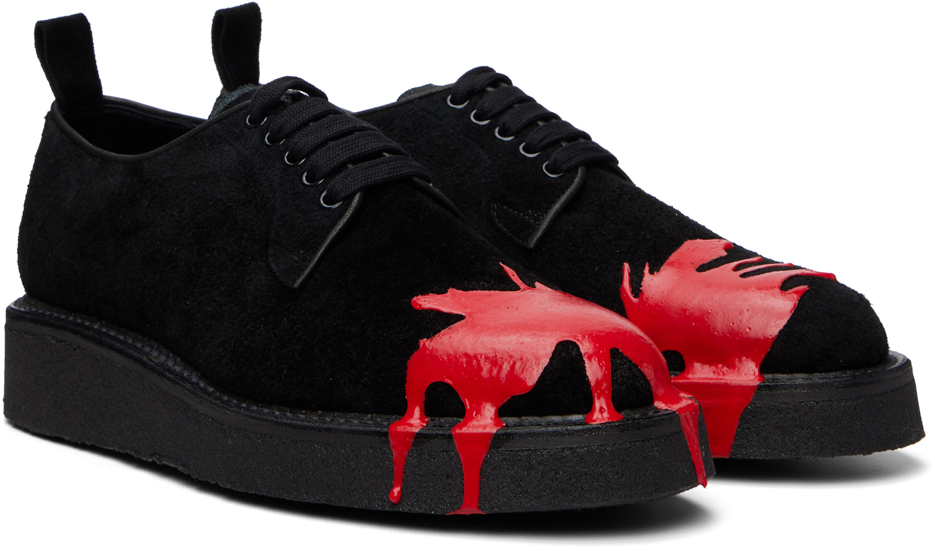 Kids Love Gaite: Black & Red Zack Derbys | SSENSE