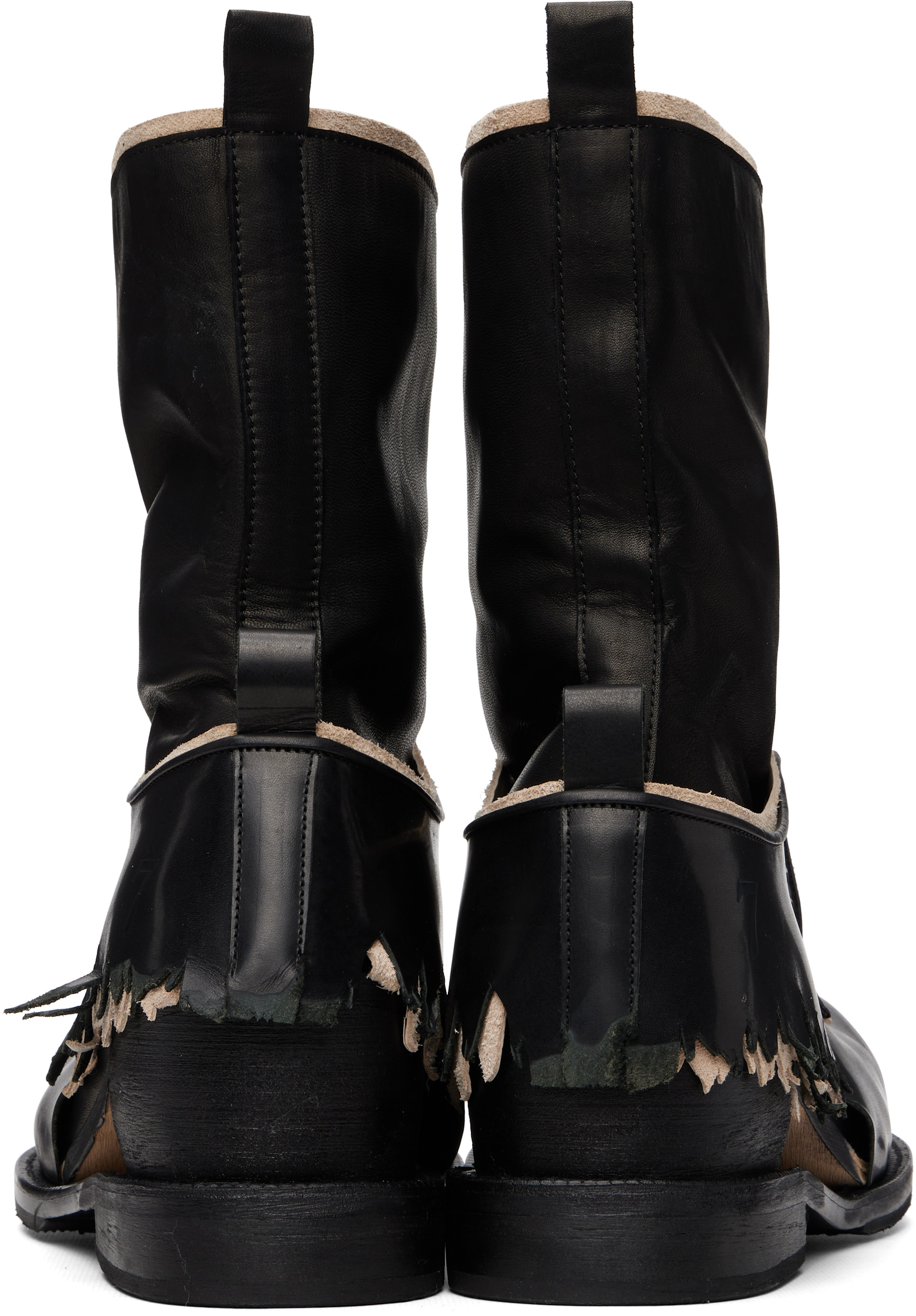 Kids Love Gaite: Black Bowery Boots | SSENSE