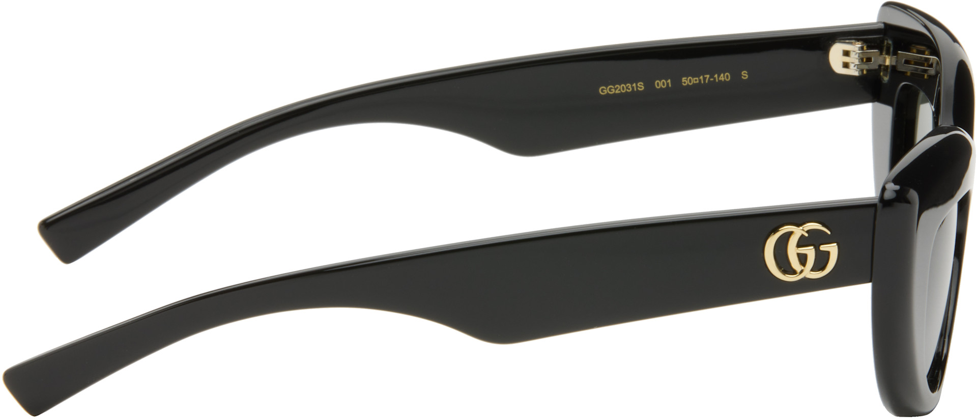 Gucci - Lunettes de soleil œil-de-chat noires