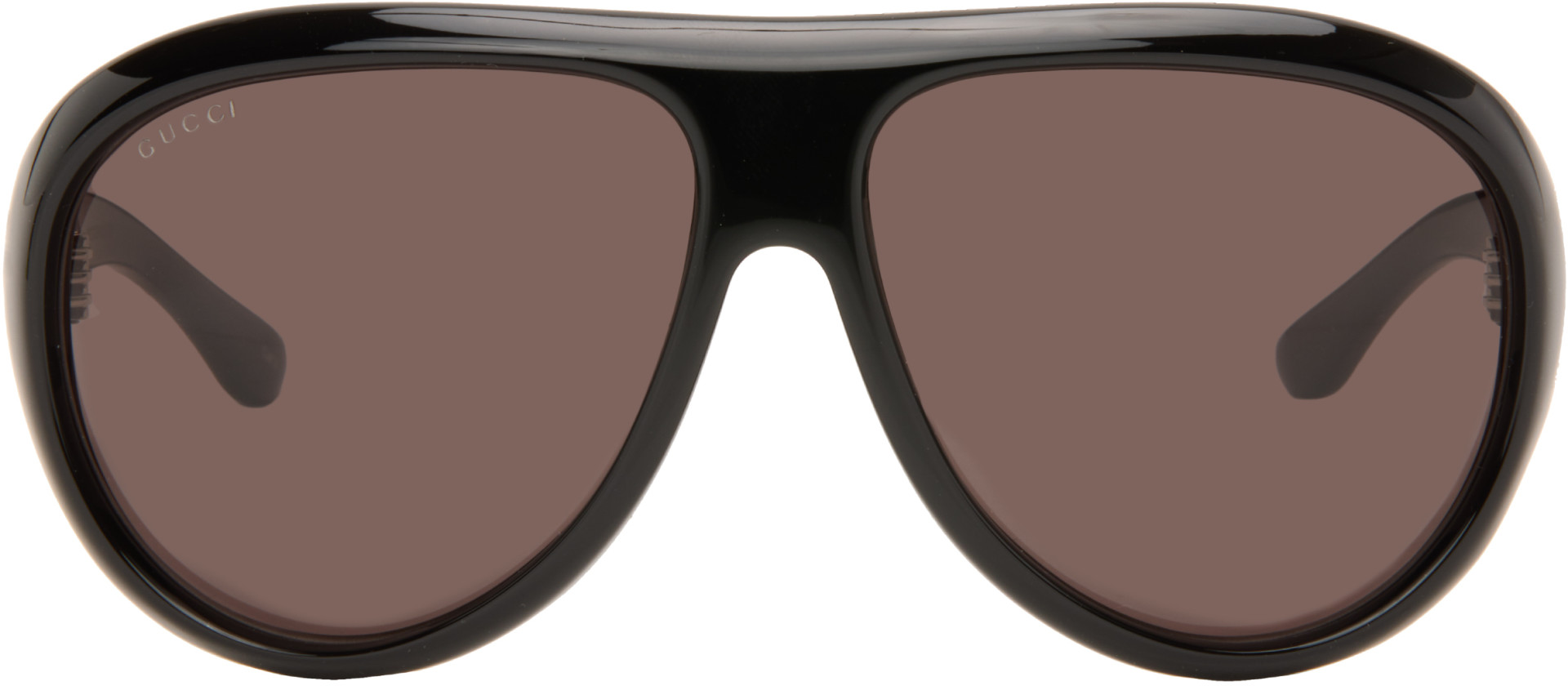 Gucci - Black Pilot Frame Sunglasses