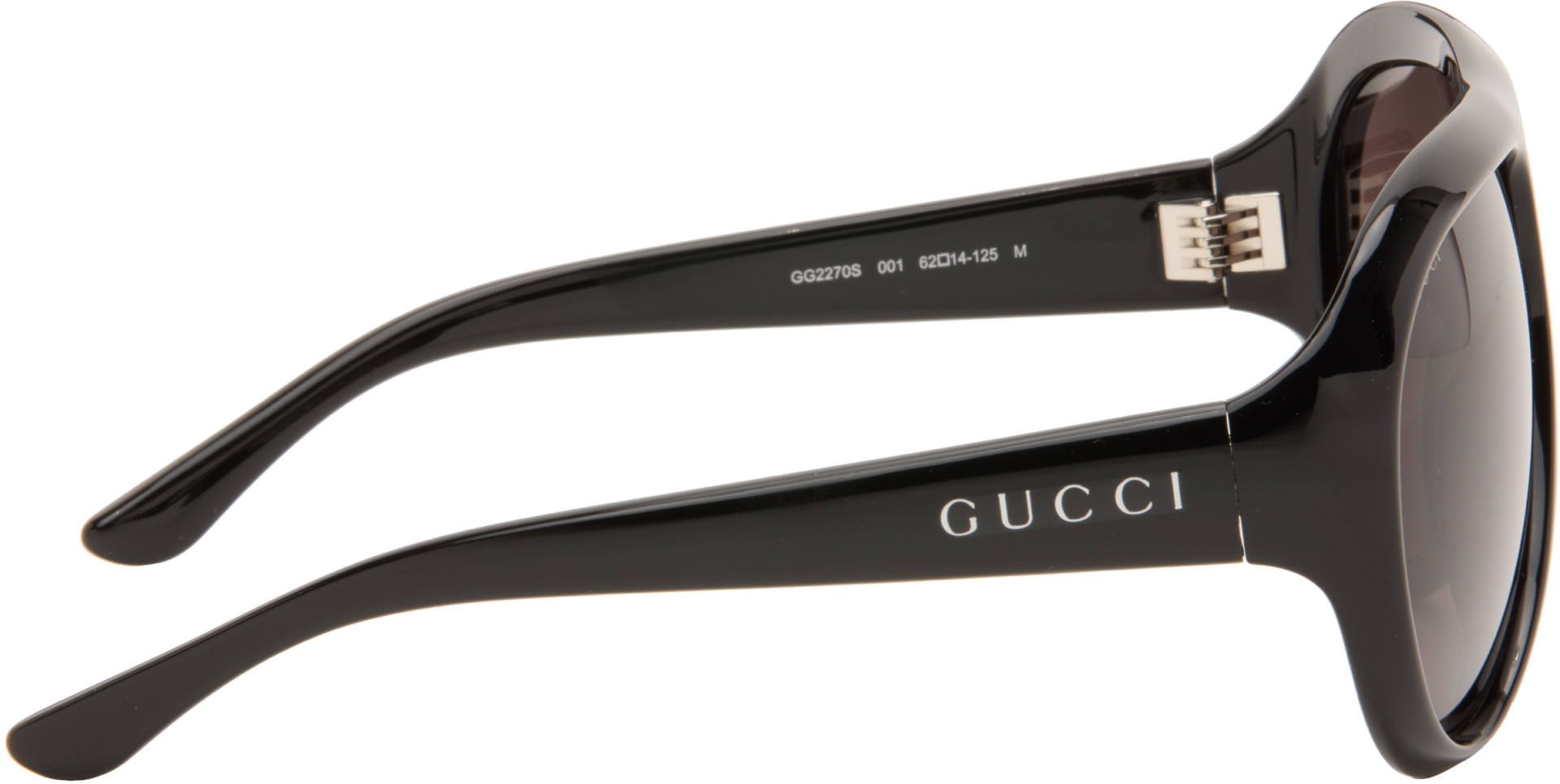 Gucci - Black Pilot Frame Sunglasses