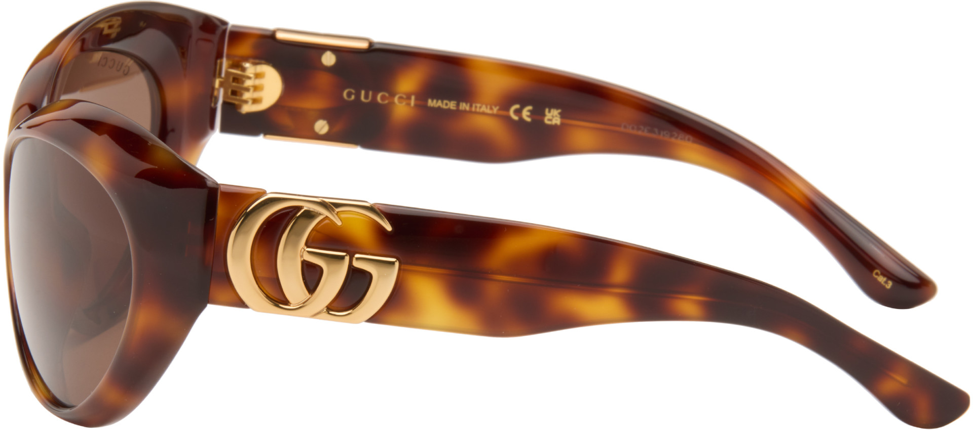 Gucci: Brown Cat Eye Frame Sunglasses | SSENSE