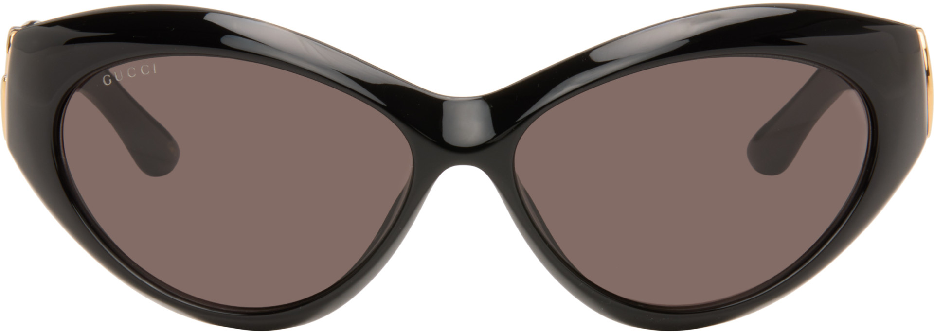 Gucci: Black Cat Eye Frame Sunglasses | SSENSE Canada