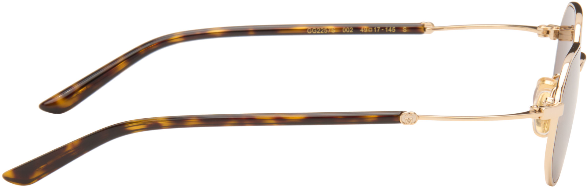 Gucci: ゴールド Geometric-Frame サングラス | SSENSE 日本