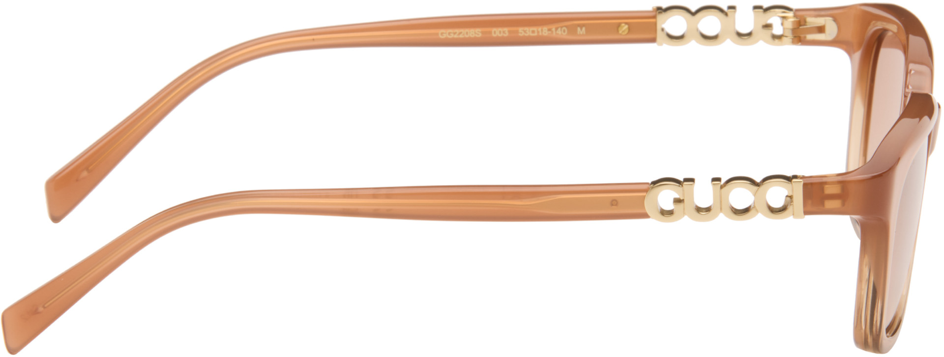 Gucci - Brown Rectangular-Frame Sunglasses
