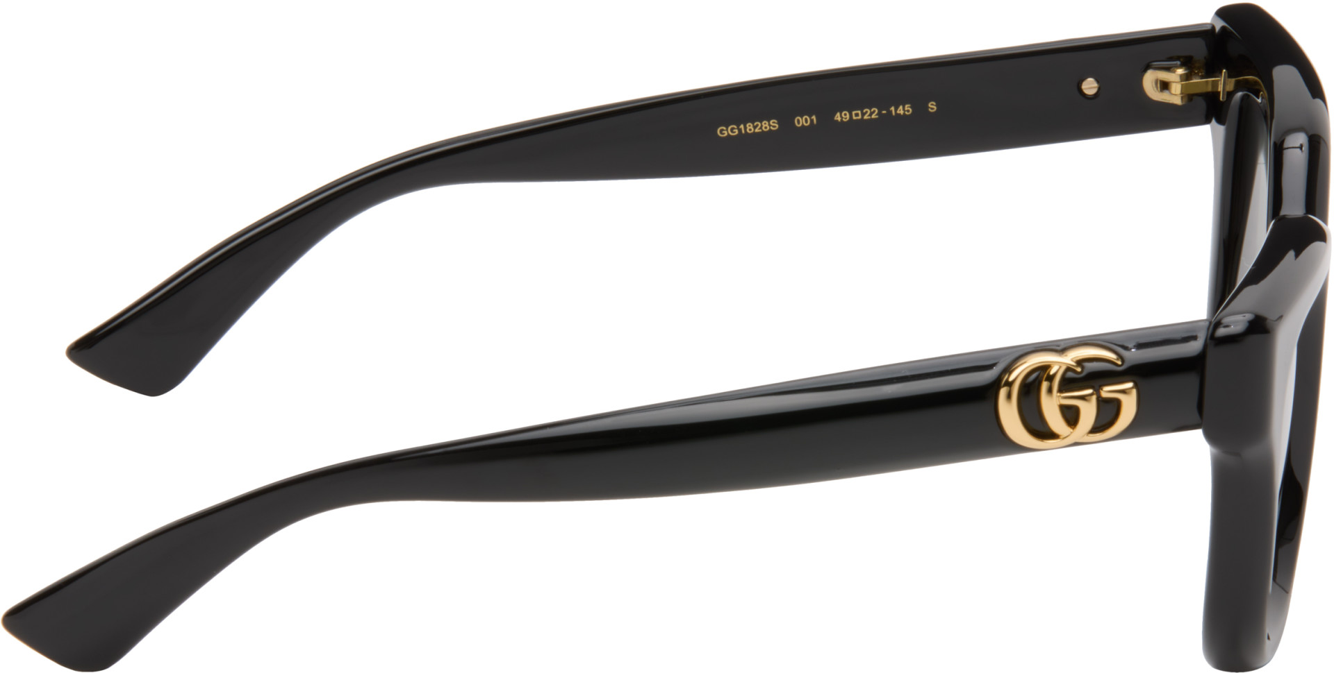 Gucci - Black Round Frame Sunglasses