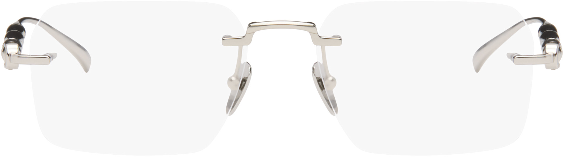 Gucci - Silver Rectangular Glasses