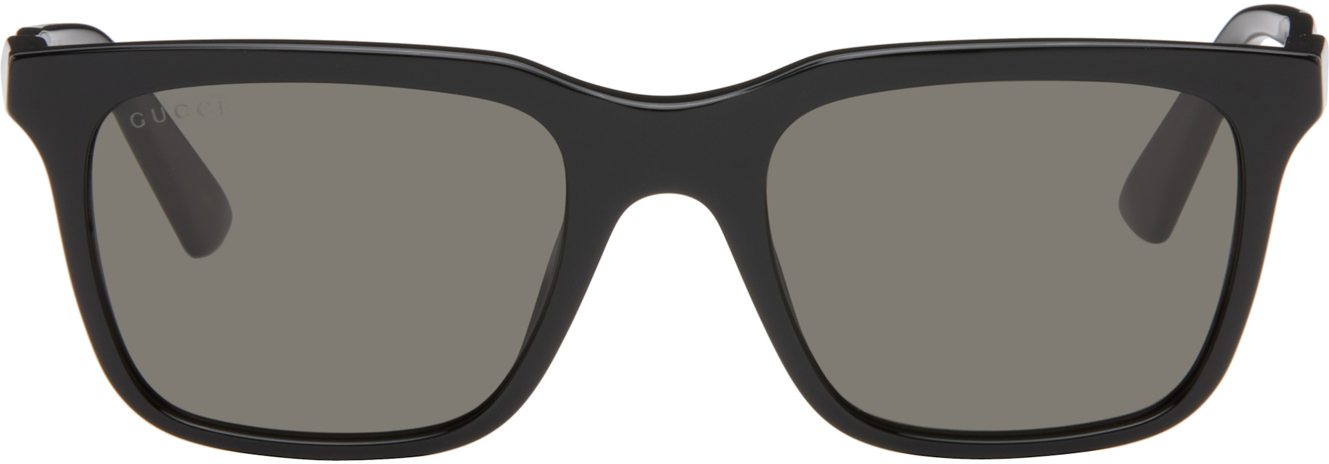 Gucci - Black Rectangular Sunglasses